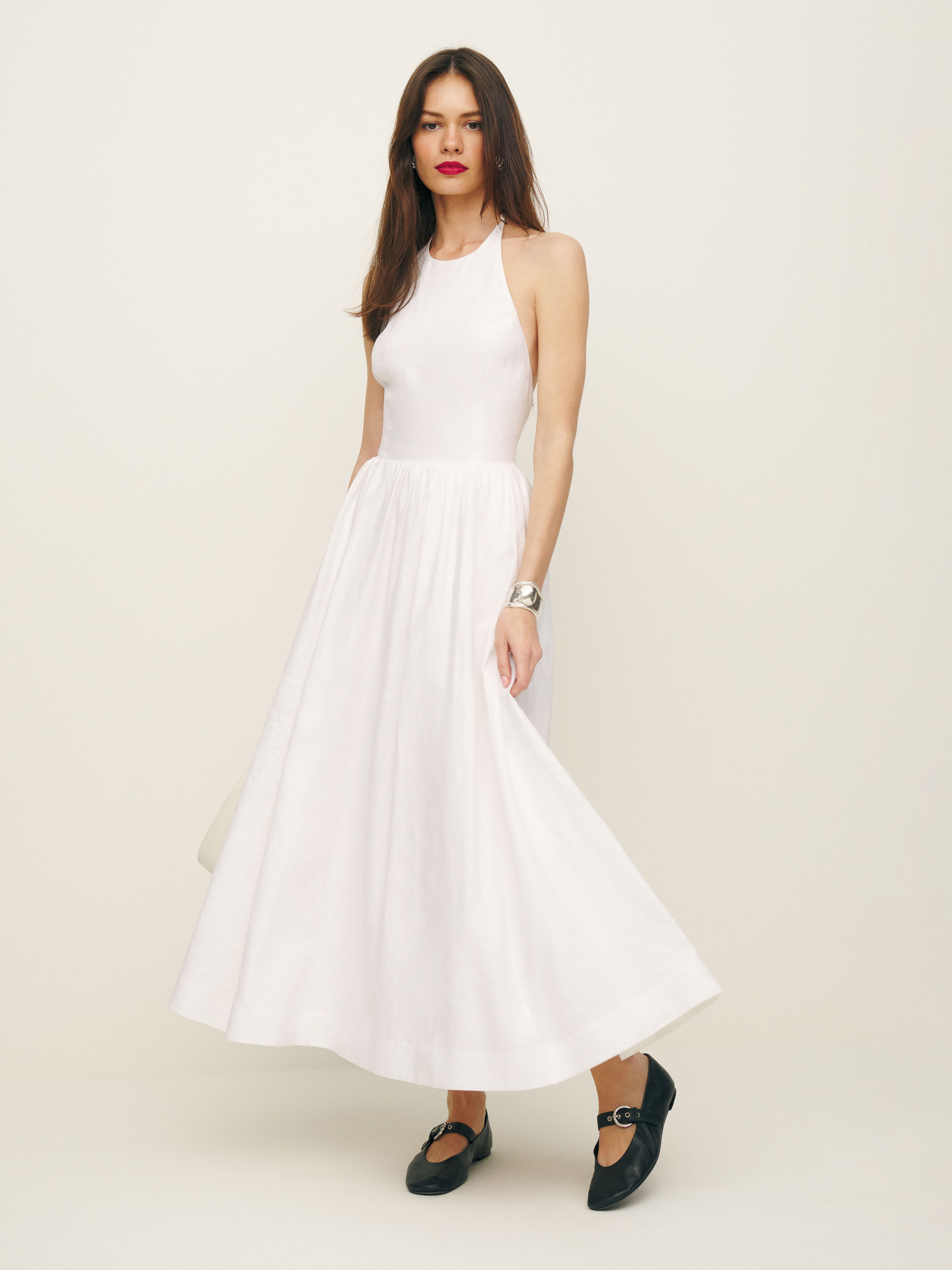 REFORMATION PERCY LINEN DRESS