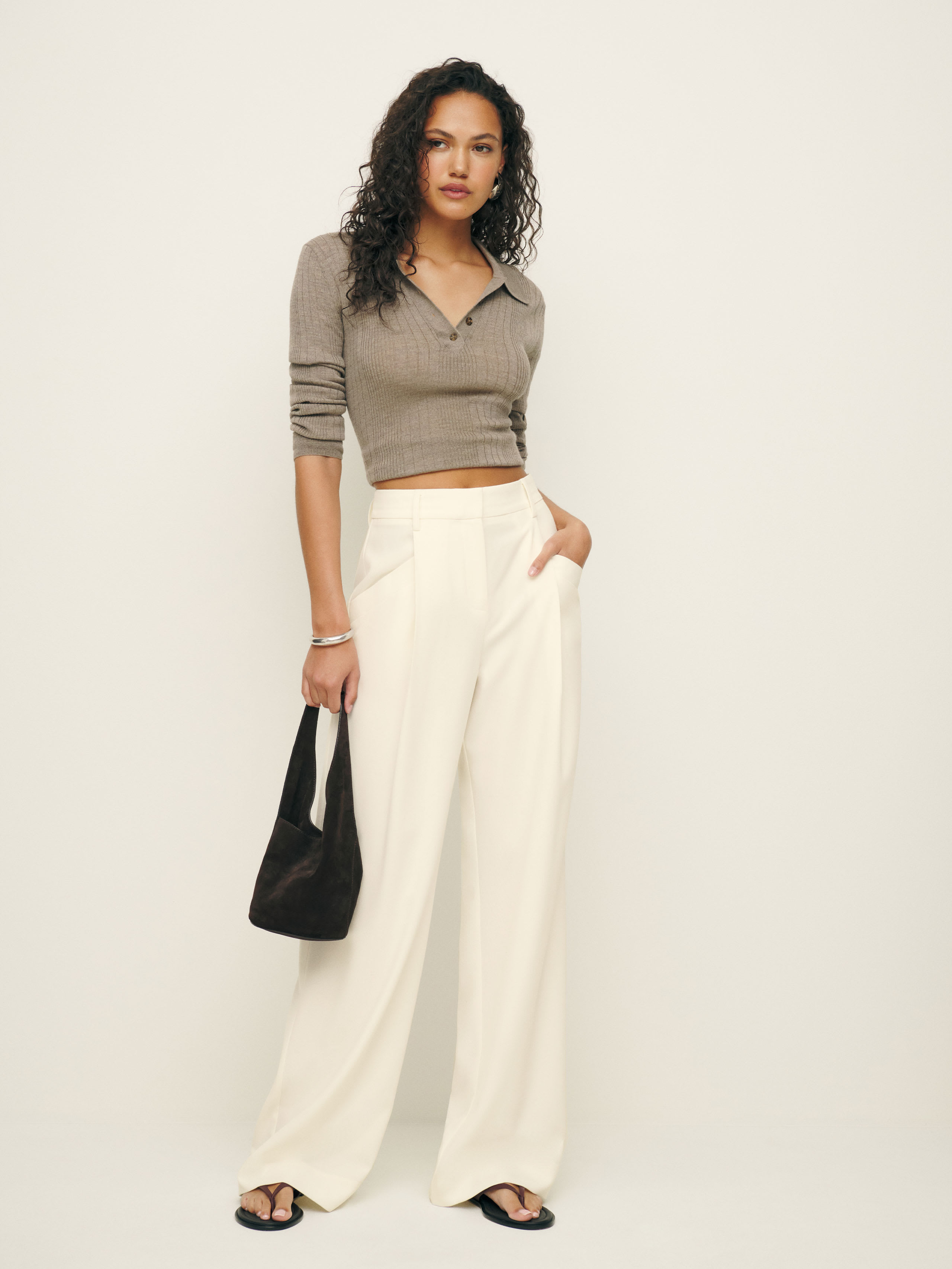 Shop Reformation Alfred Pant In White