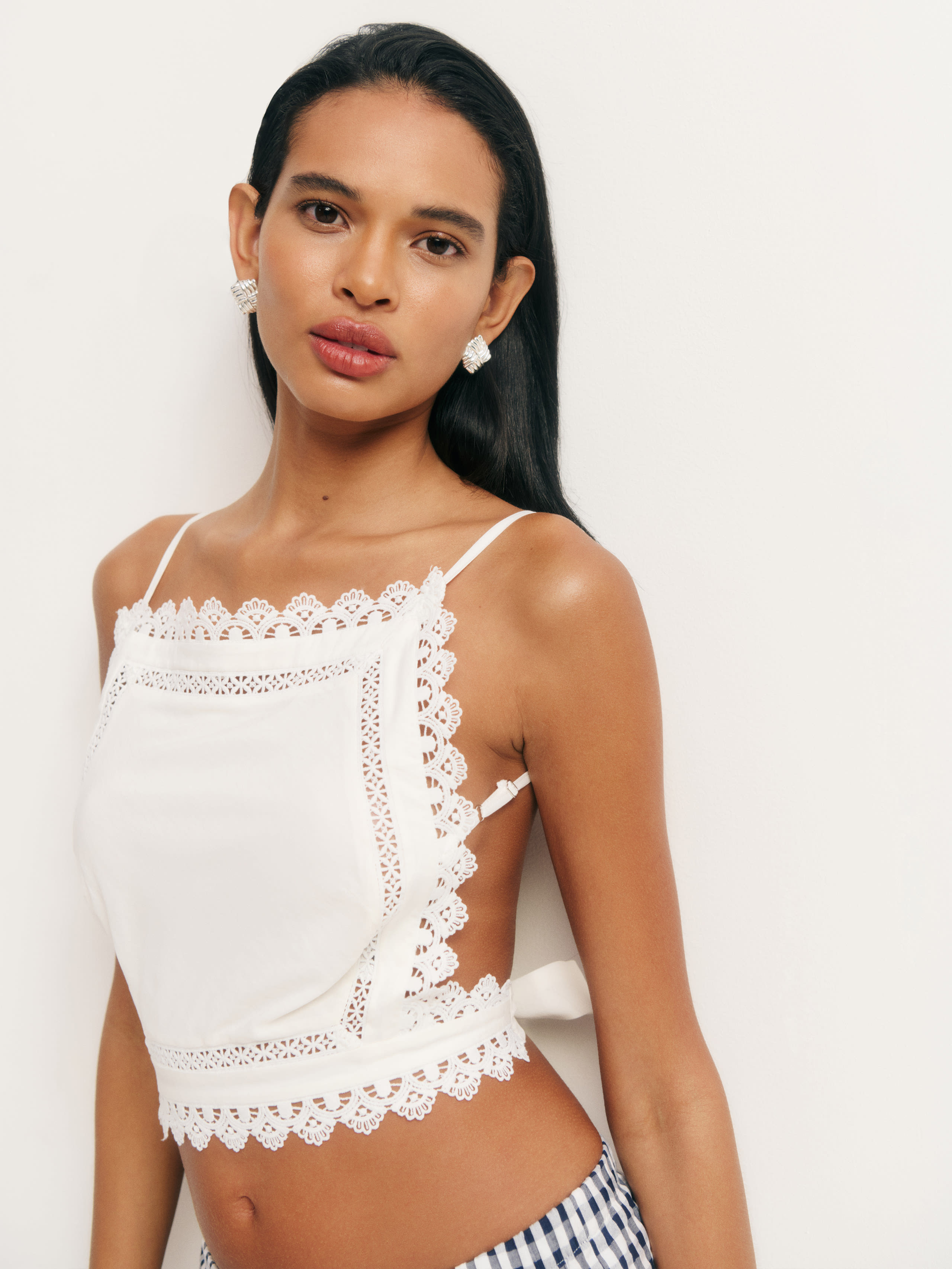 Shop Reformation Meadow Top In White