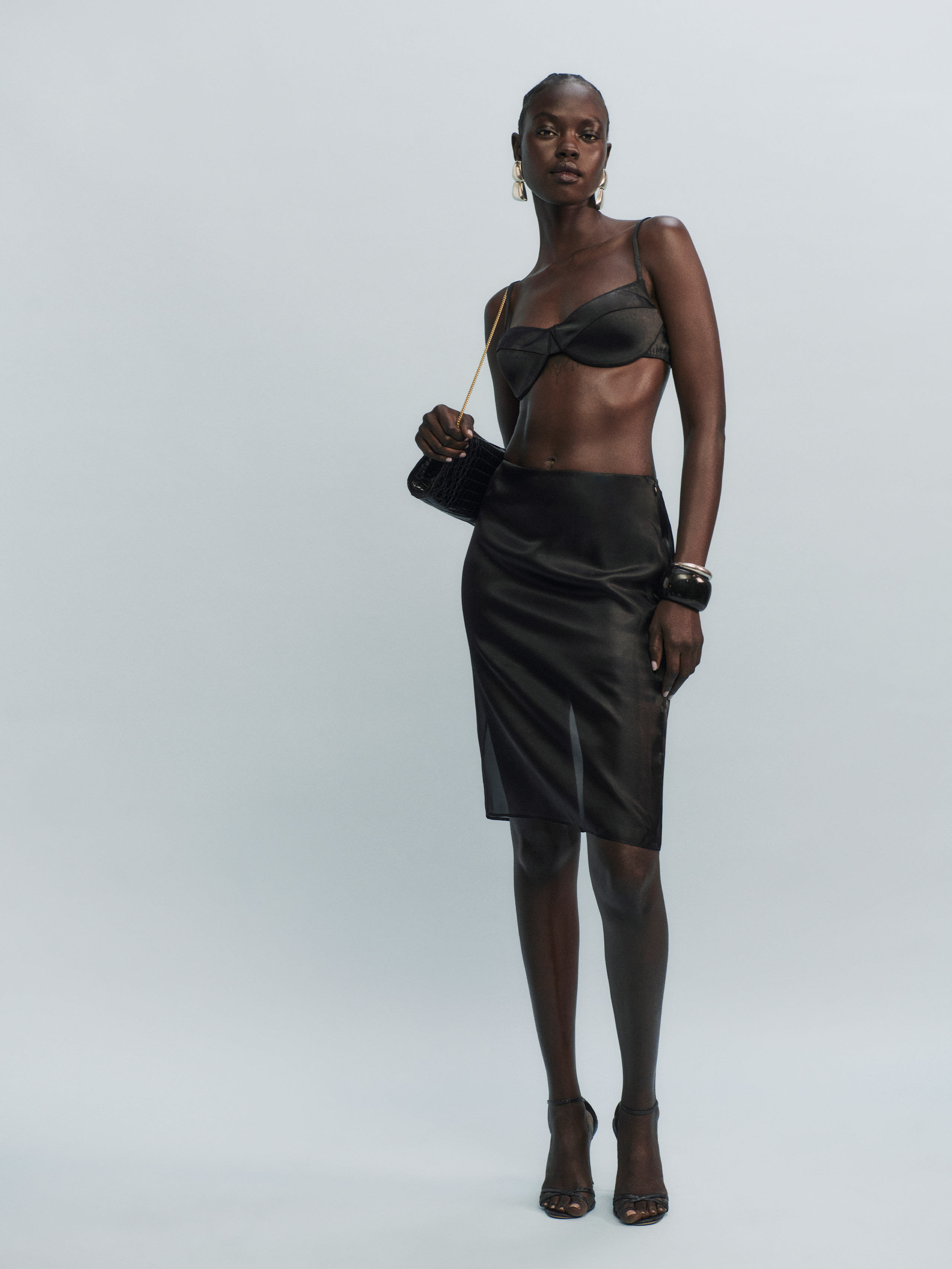 Reformation Clara Skirt In Black