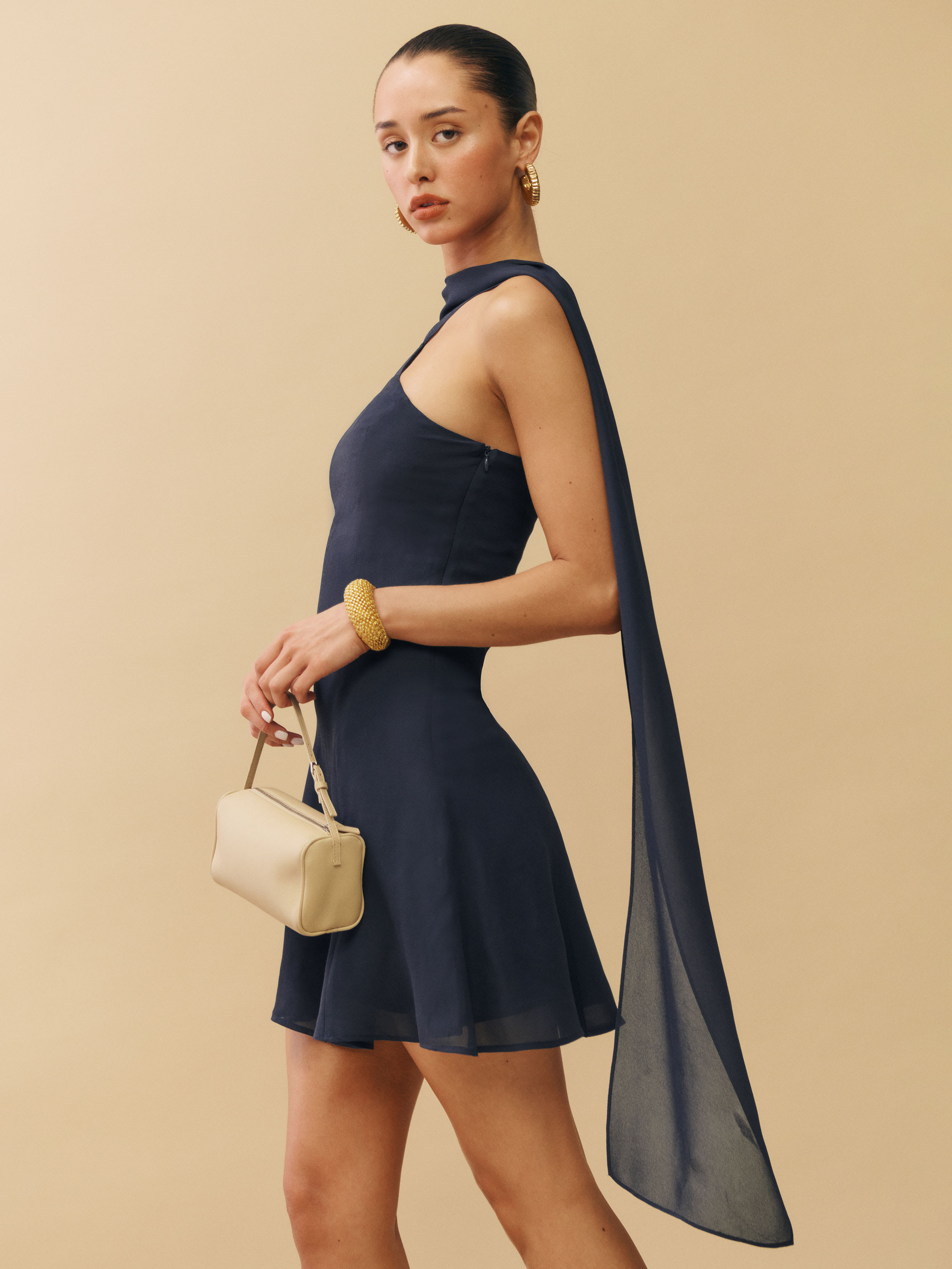 Reformation Rossi Dress In Blue