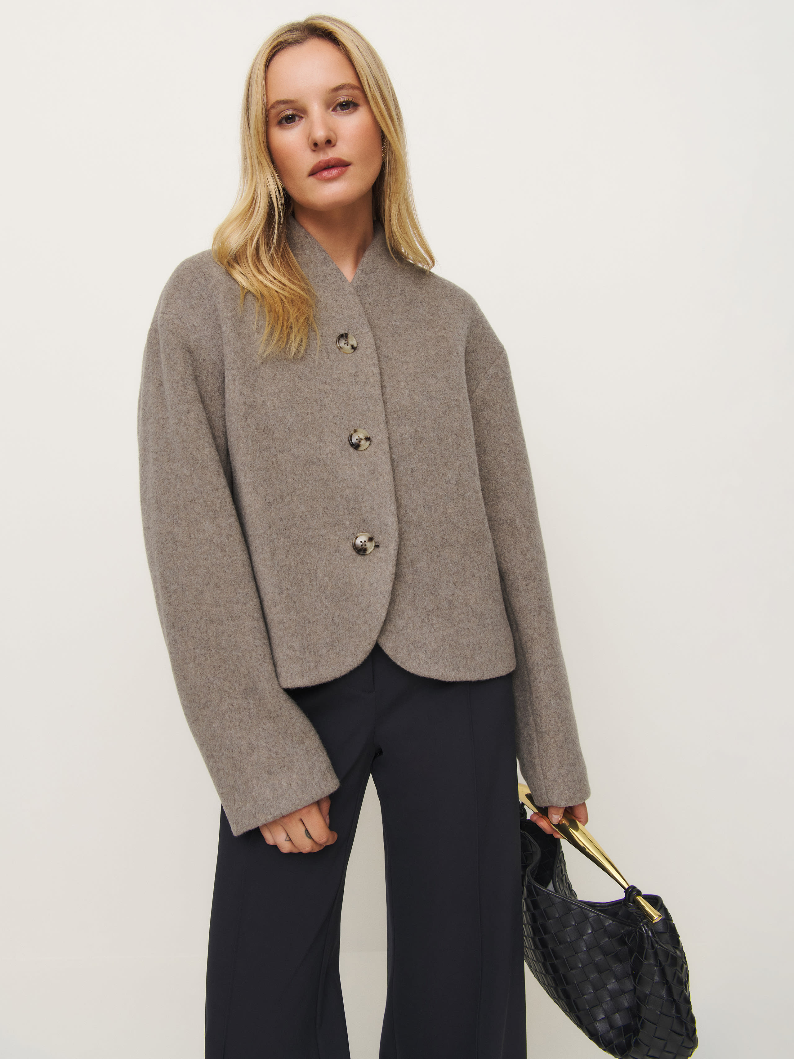 Reformation Owen Jacket In Stone