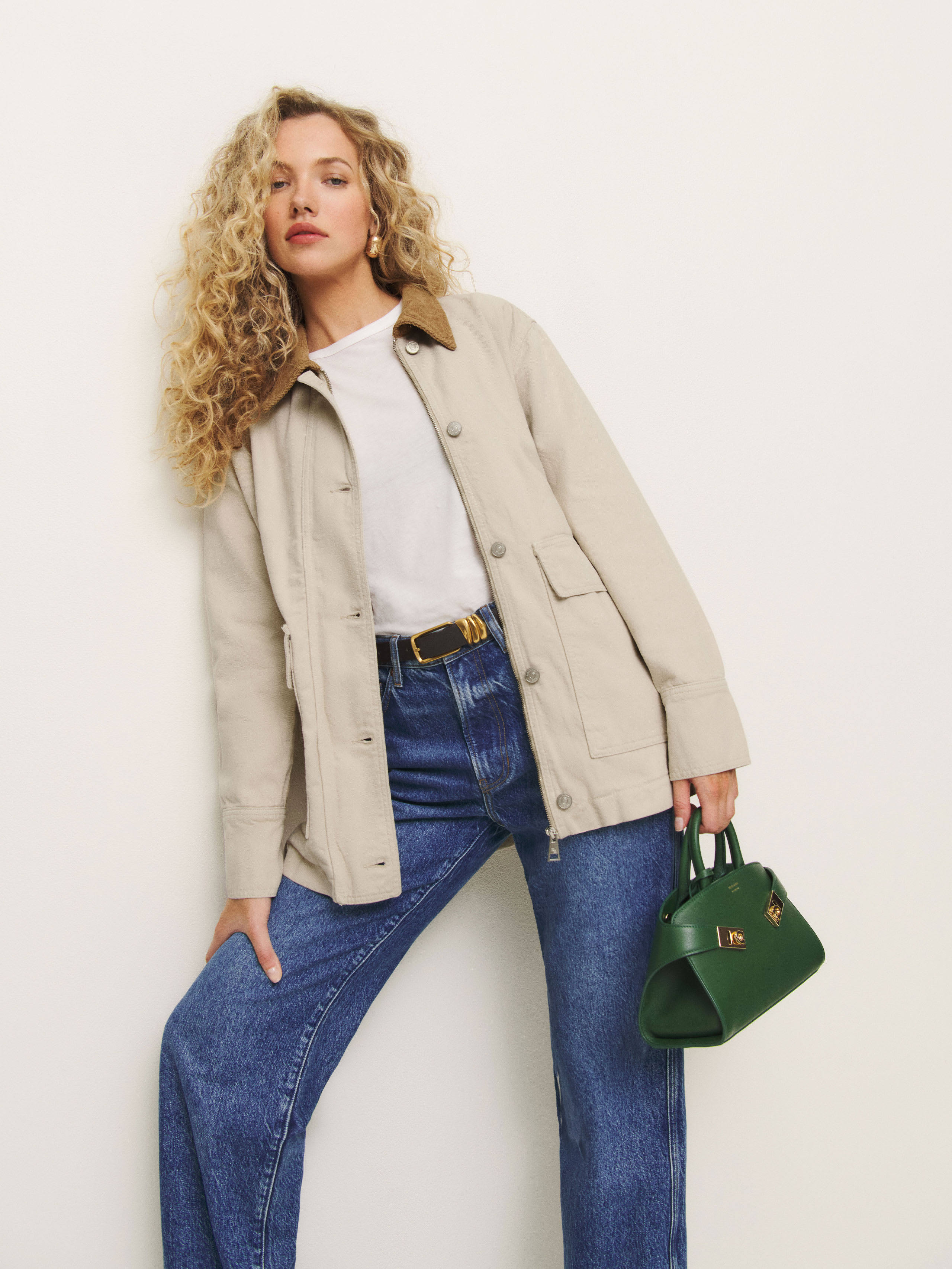 REFORMATION ARCHER DENIM JACKET 