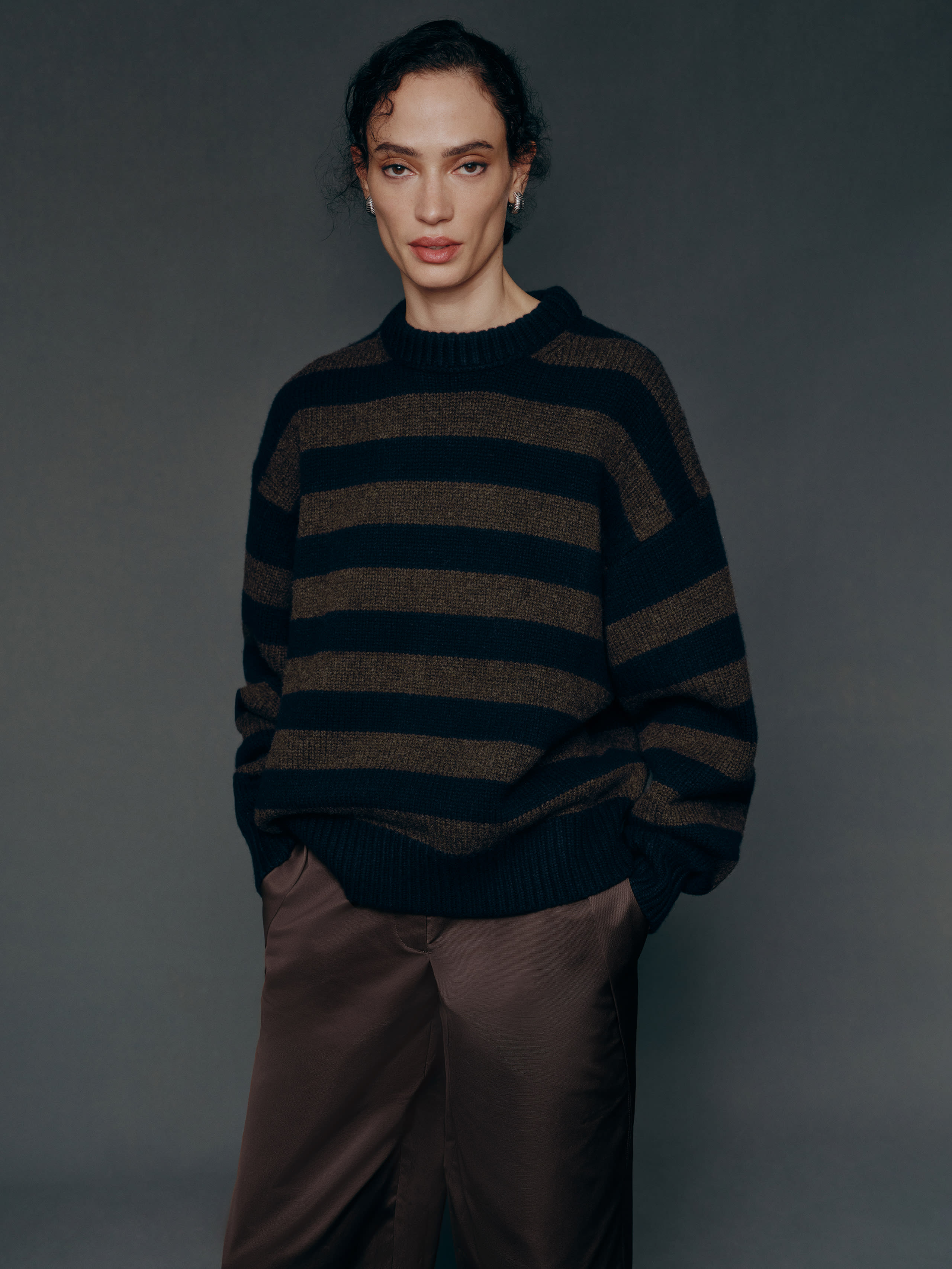 REFORMATION GWEN OVERSIZED REGENERATIVE WOOL SWEATER 