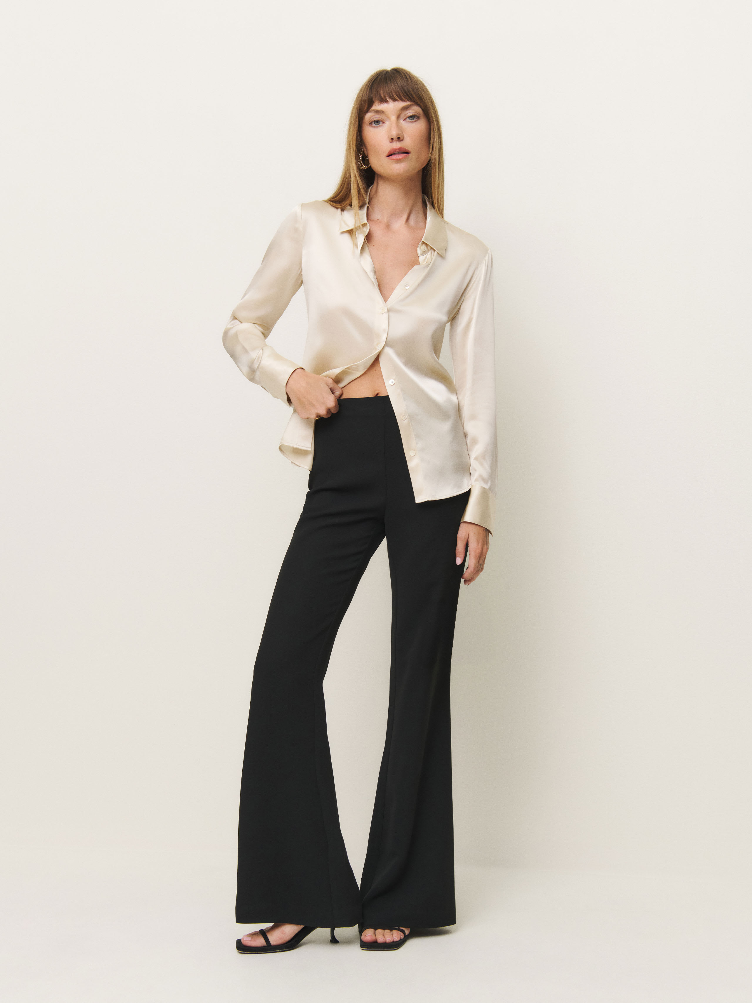 Reformation Cameron Pant In Black