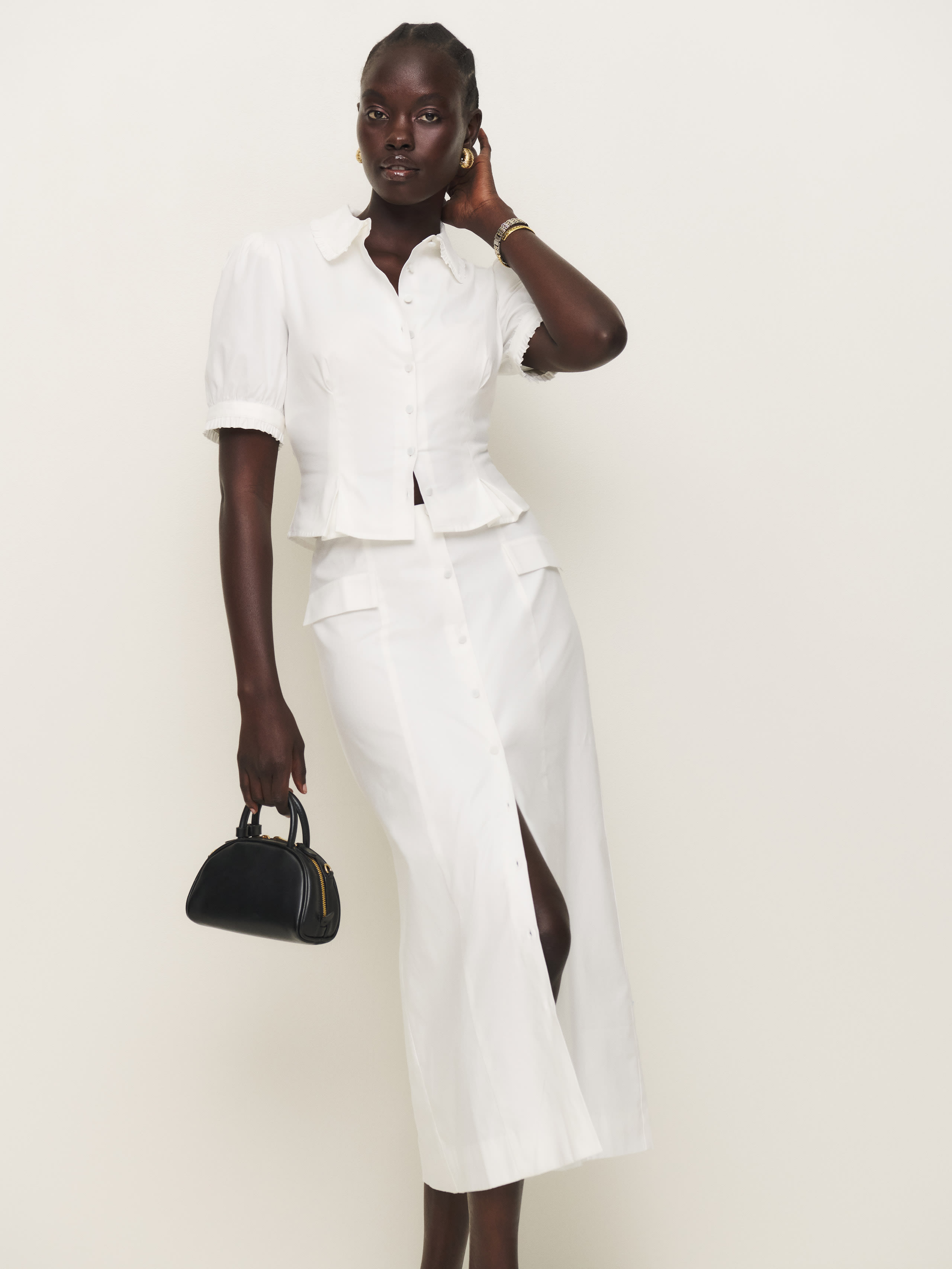 Reformation Marcie Two Piece In White