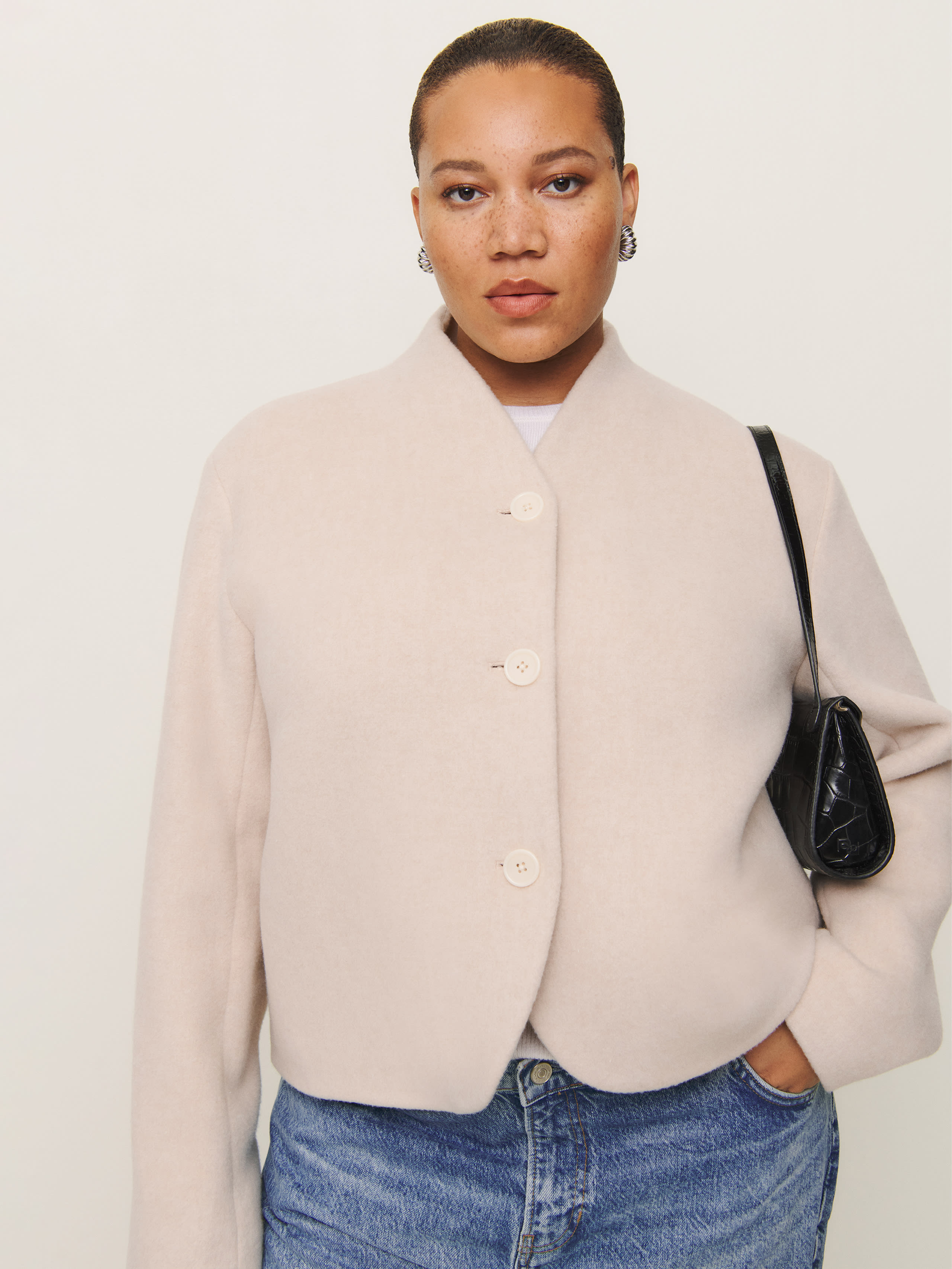 Reformation Owen Jacket Es In Cream