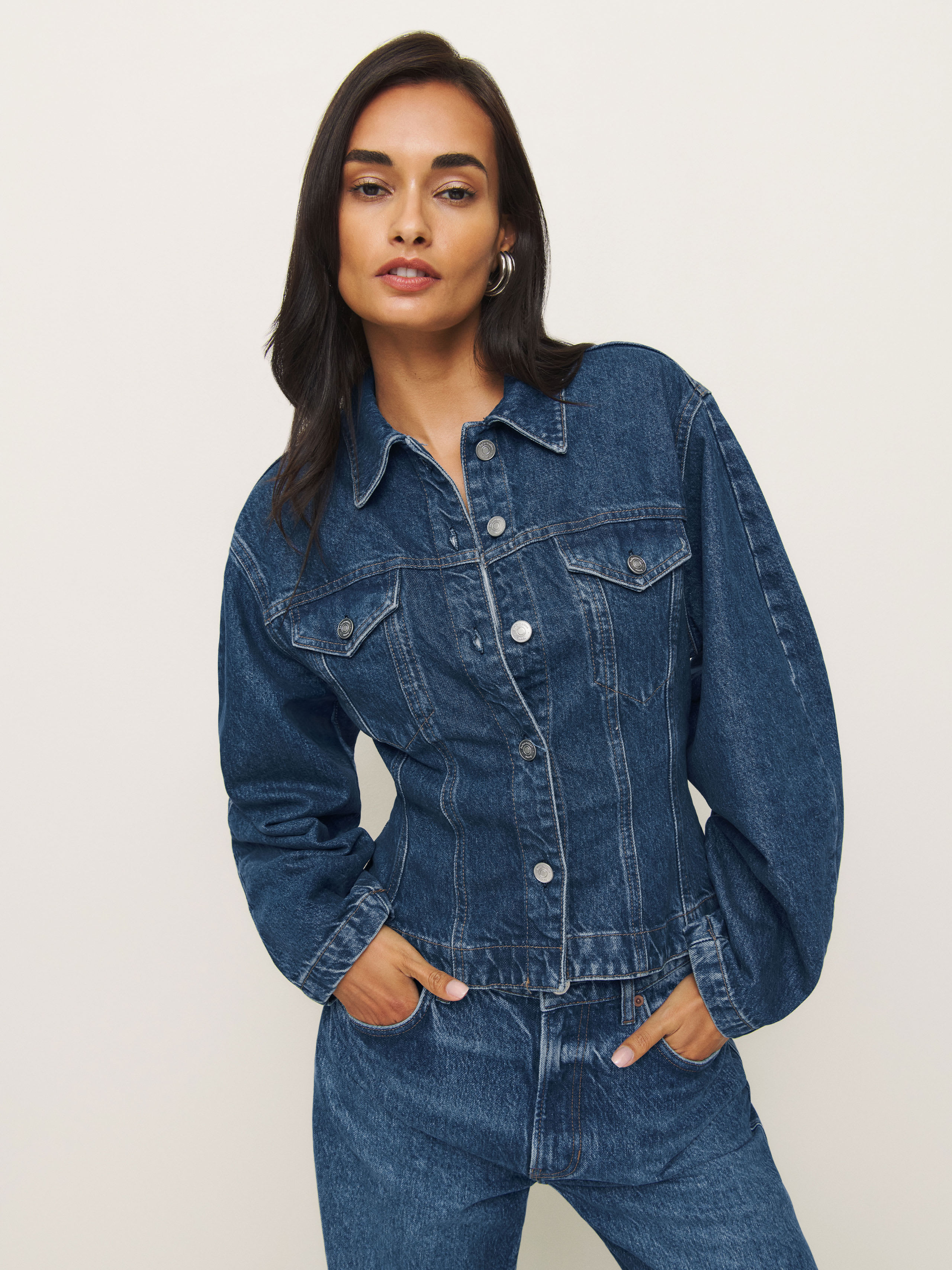REFORMATION TERESA DENIM JACKET 
