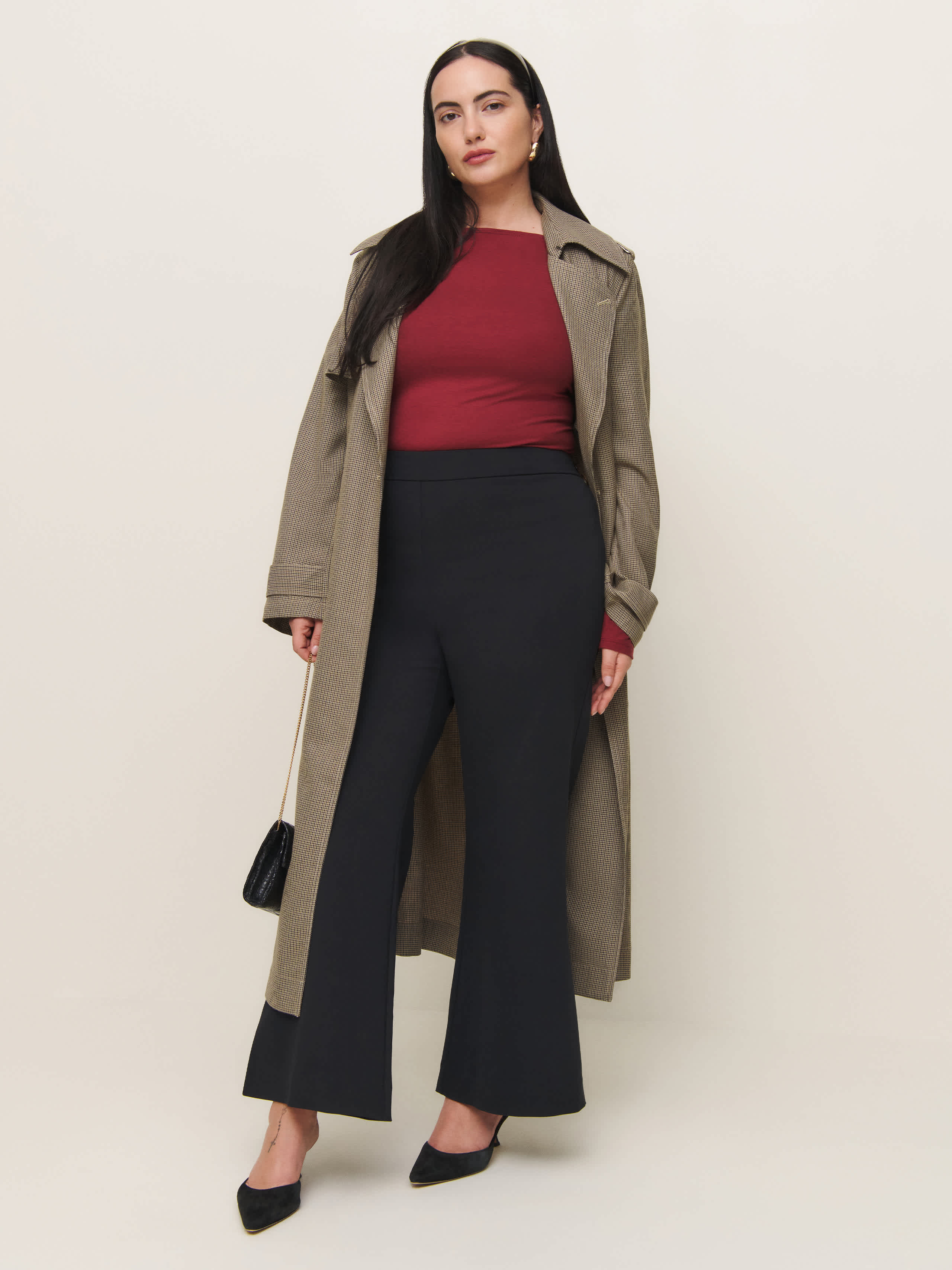 Reformation Tanya Knit Pant Es In Black