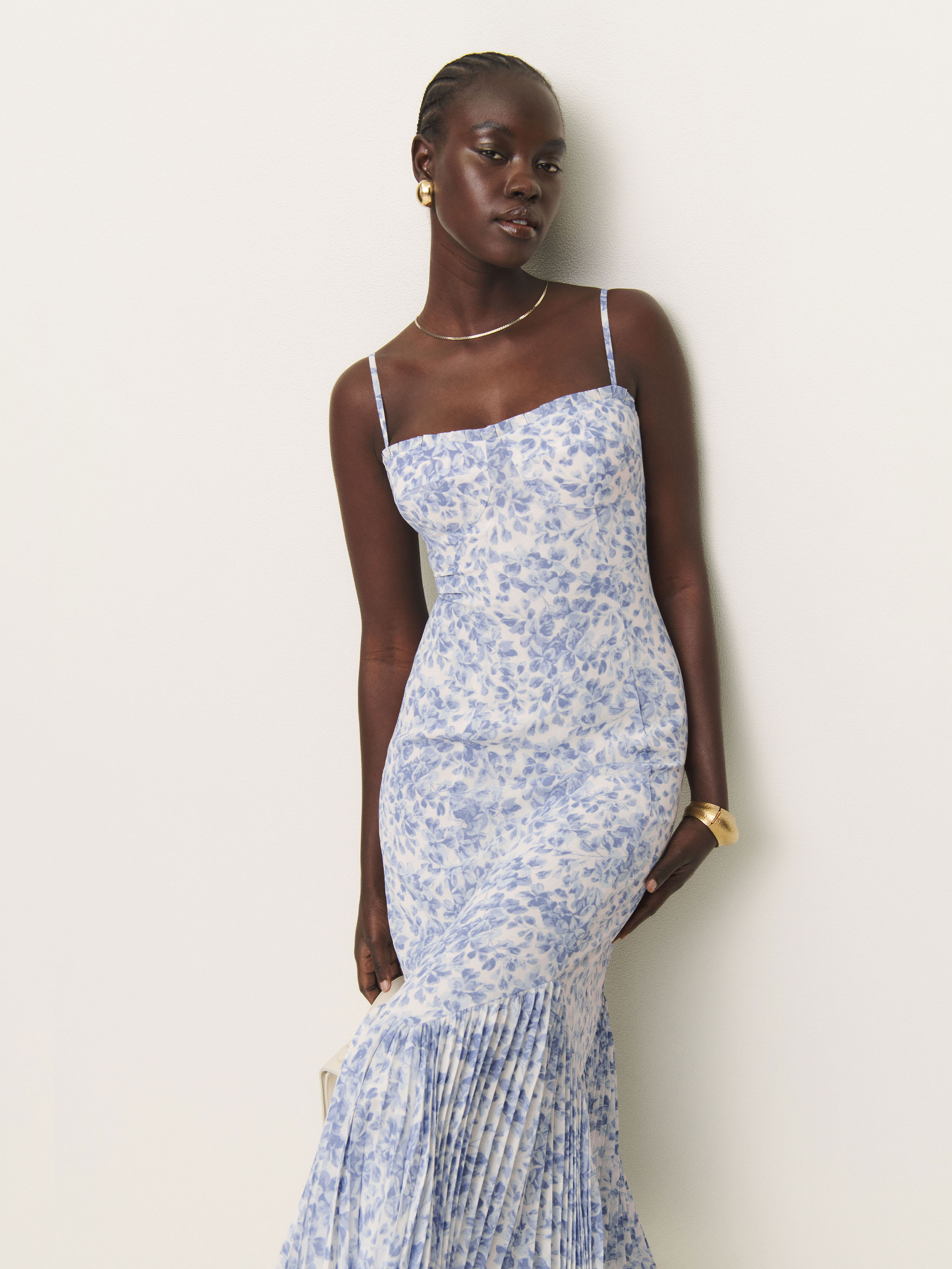 REFORMATION PETITES AIKO DRESS 