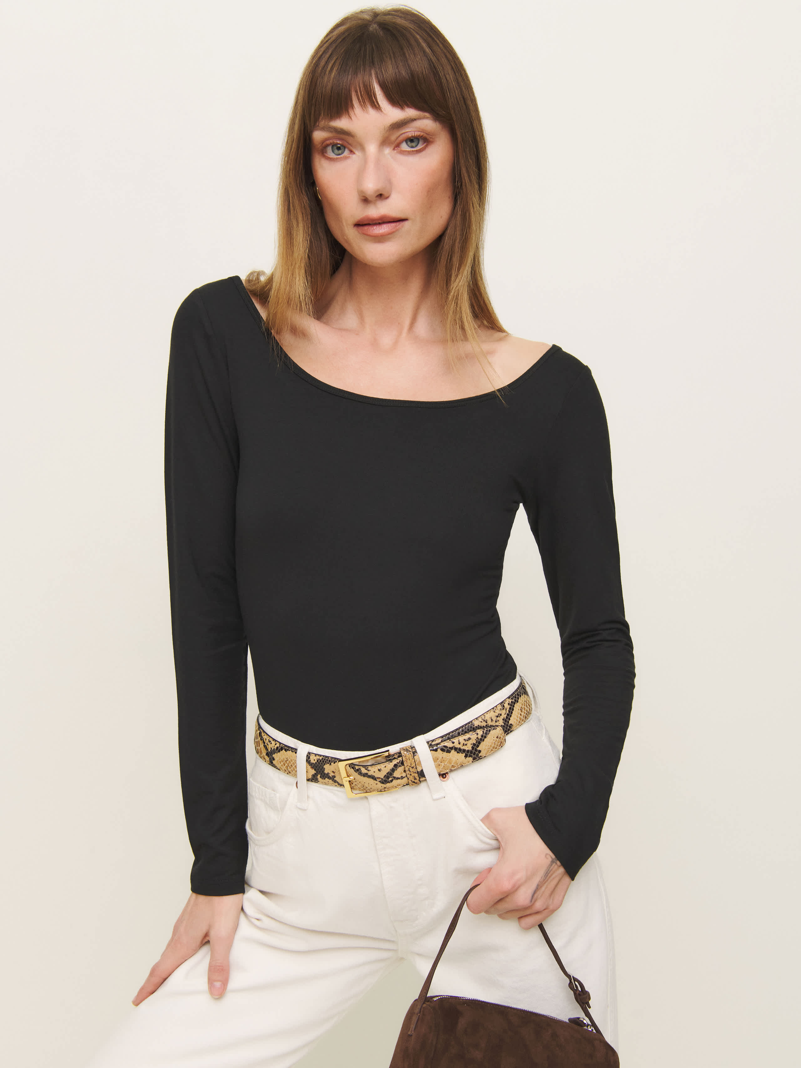Shop Reformation Ryder Knit Top In Black