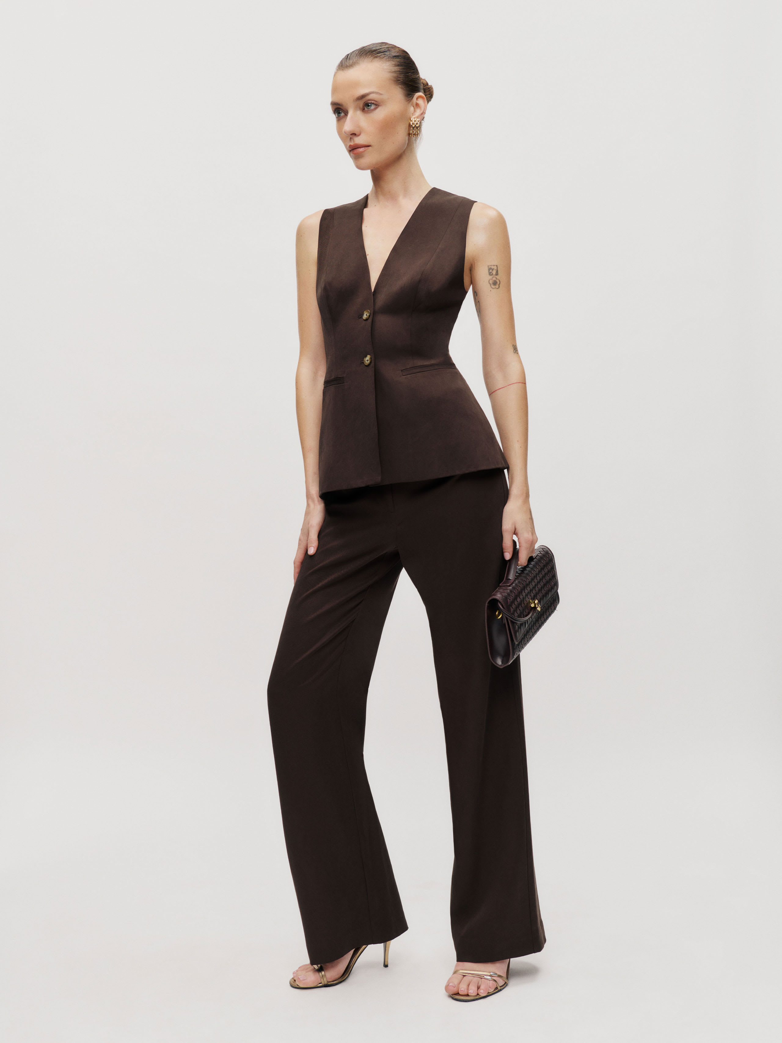 Reformation Saylor Two Piece In Black Currant