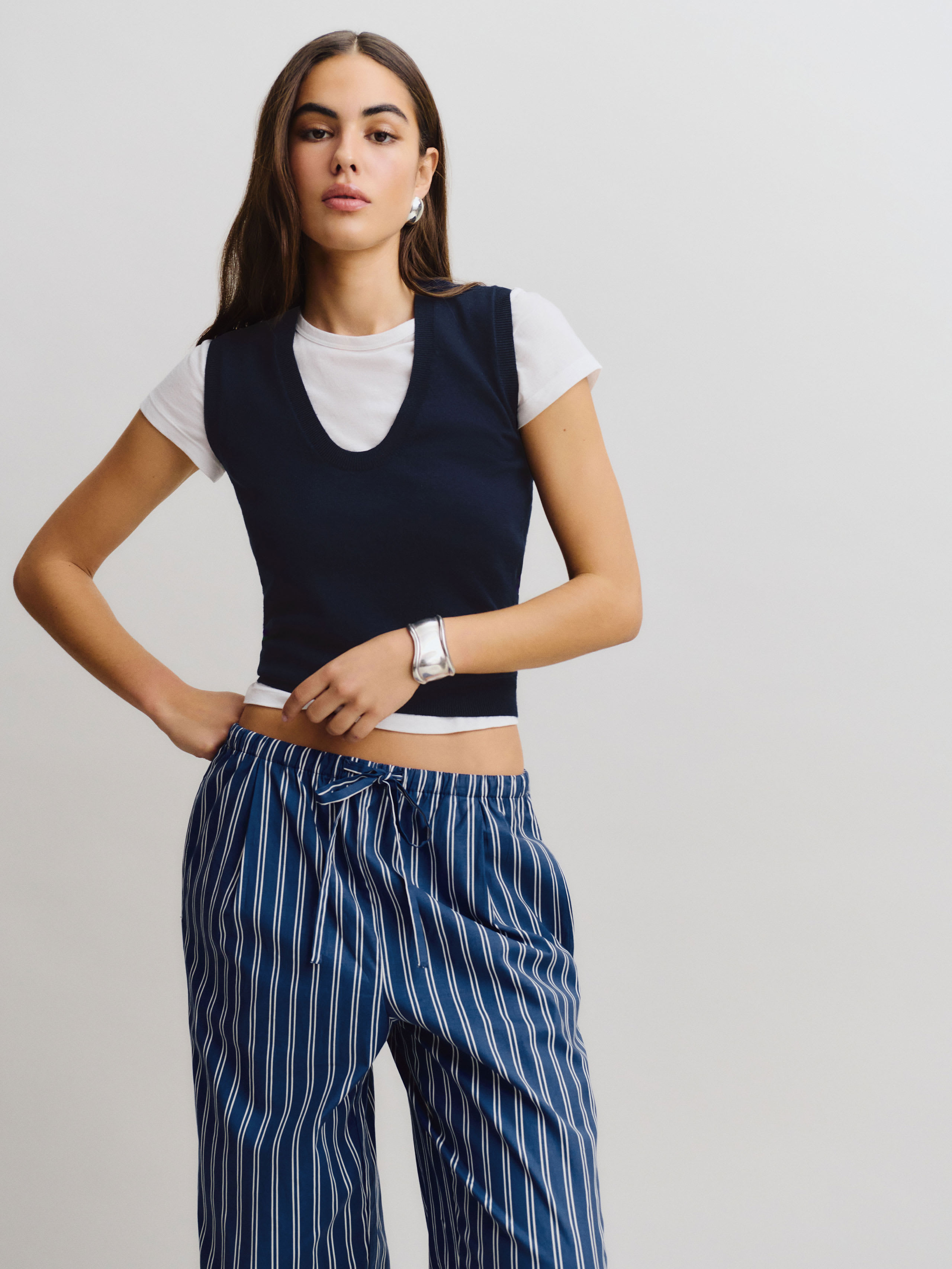 REFORMATION MARTA REGENERATIVE MERINO SWEATER TANK 