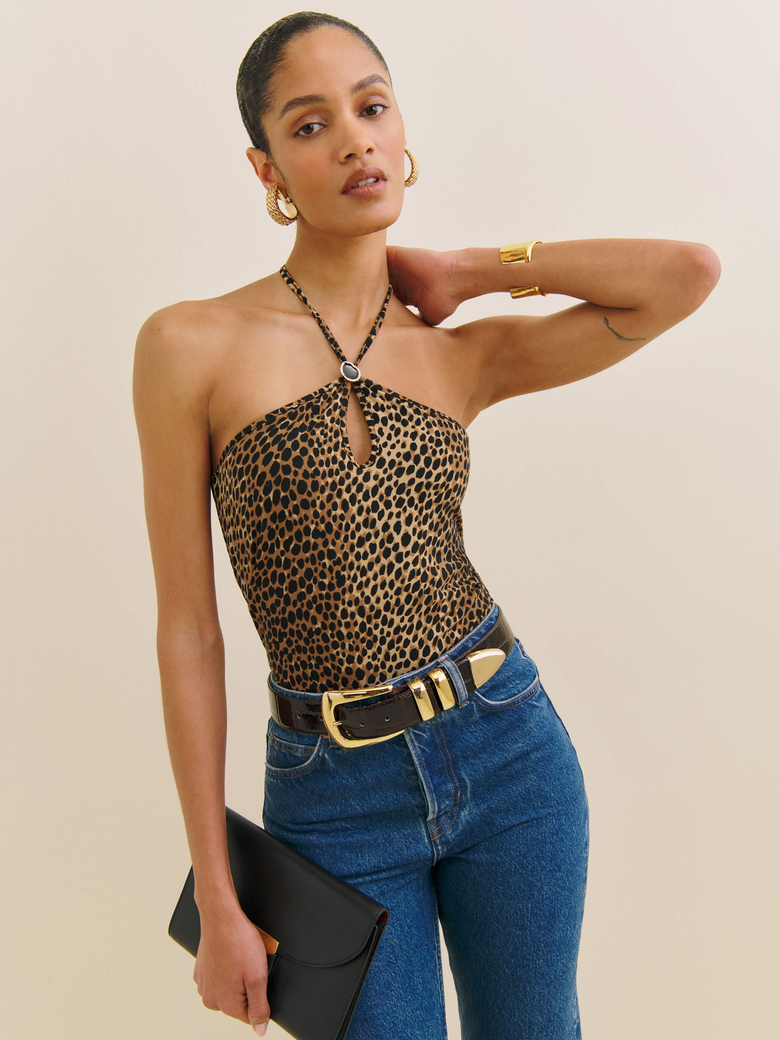 Reformation Juniper Knit Top In Marron