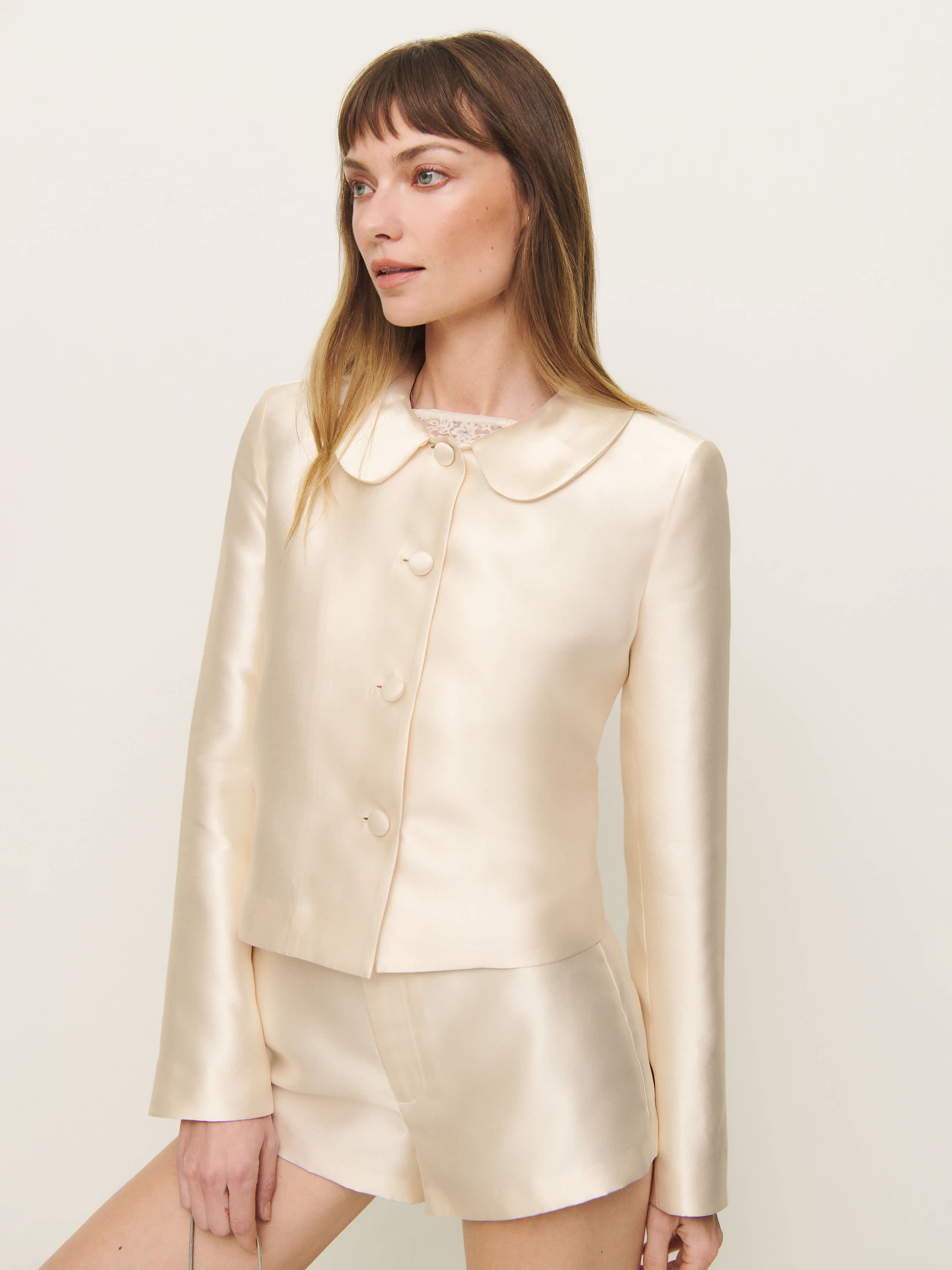 Reformation Dela Two Piece In Cream
