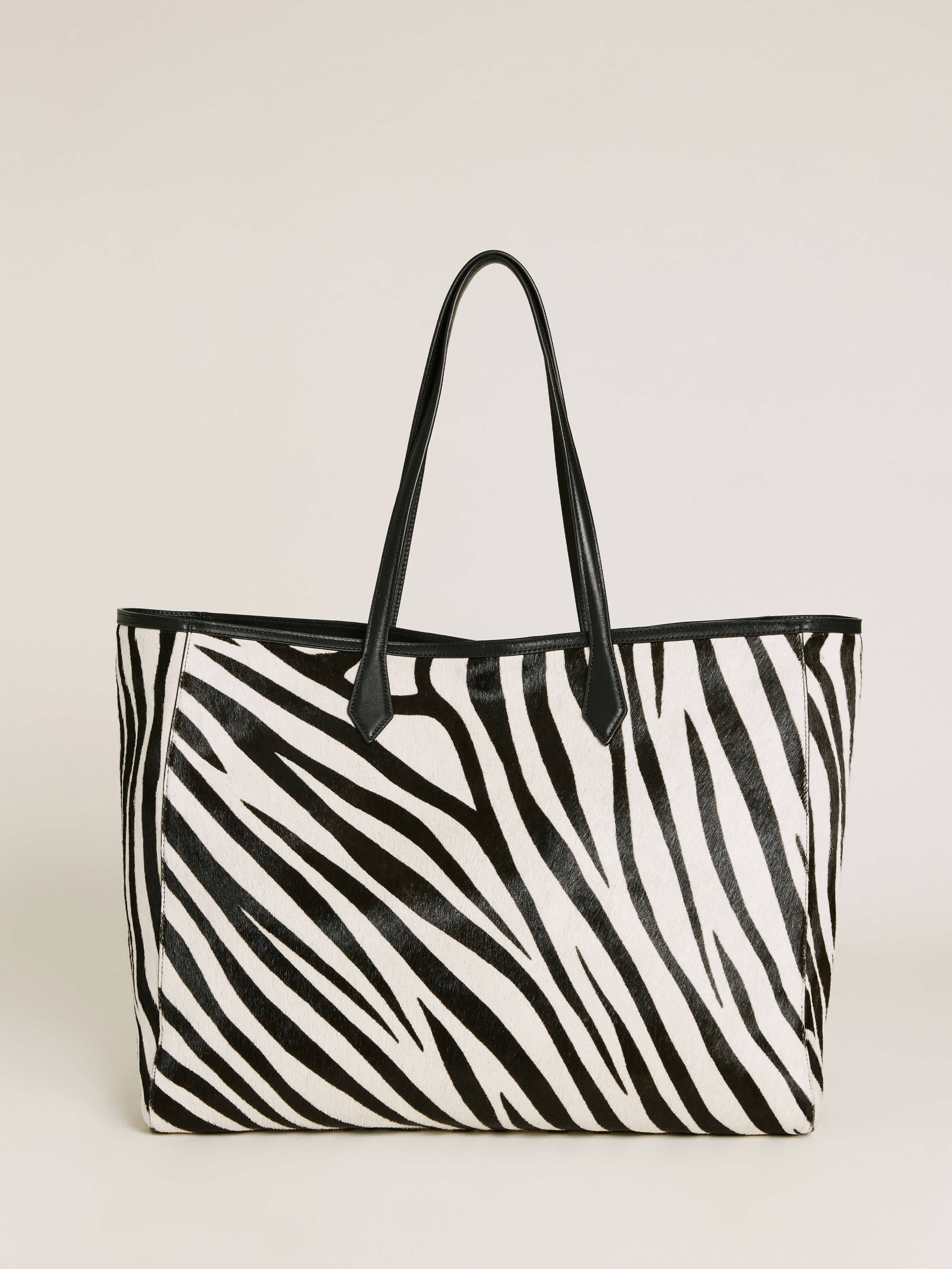 Reformation Sofia Tote In Zebra Haircalf