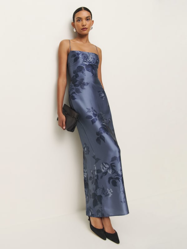 Frankie Silk Dress - Trieste Border