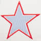 Star Embroidered Vintage White