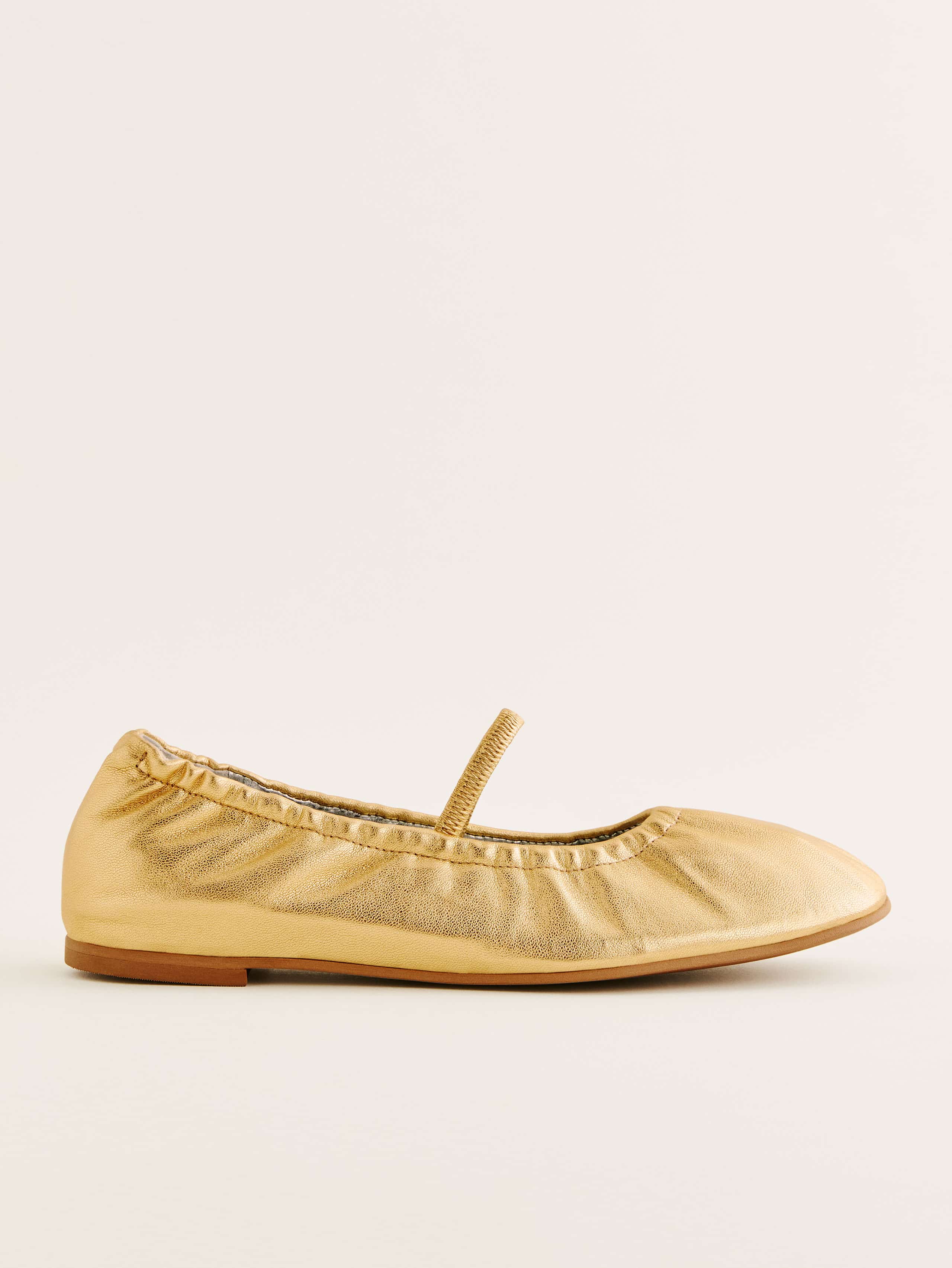 Reformation Buffy Ruched Ballet Flat