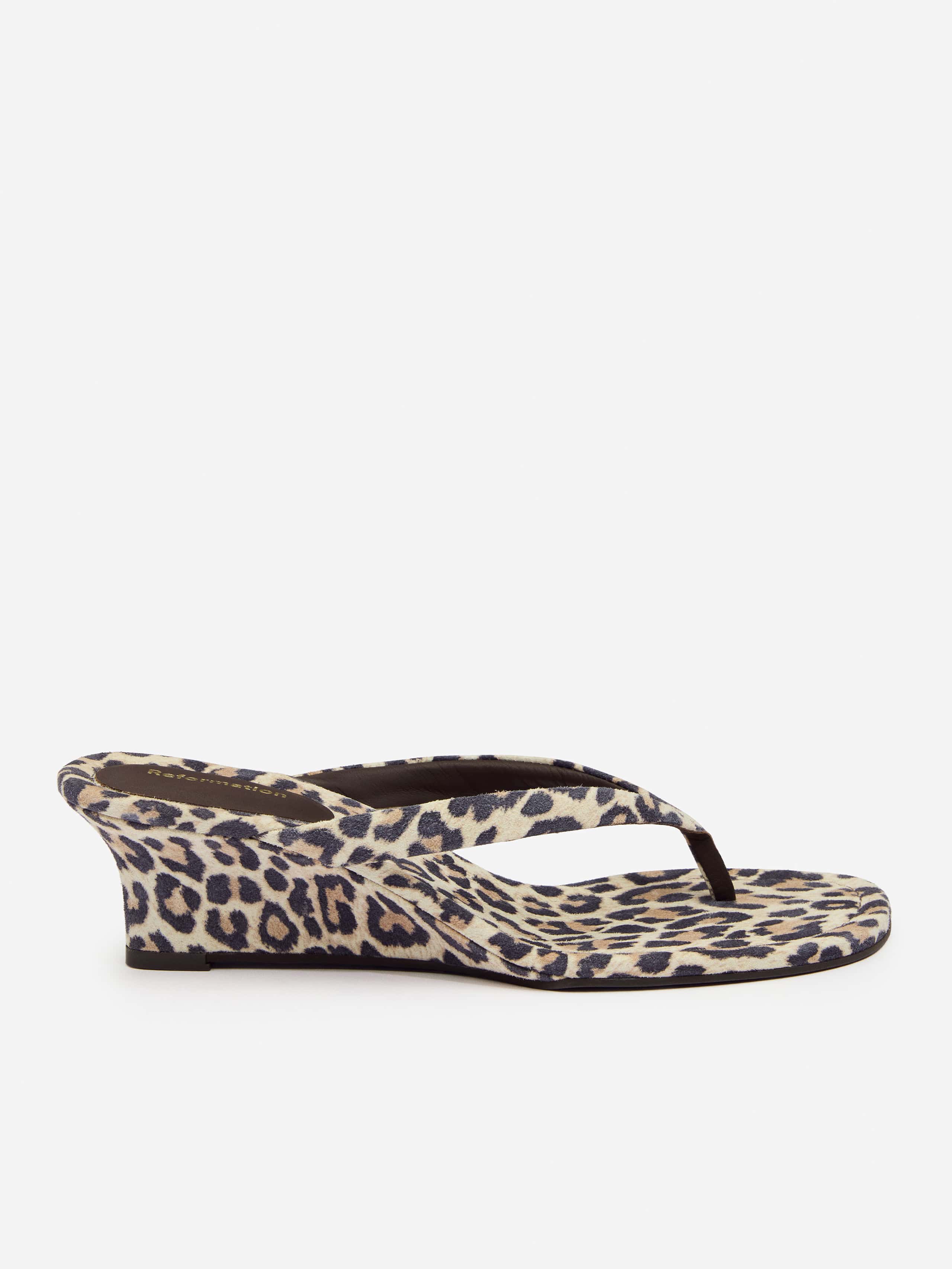 Reformation Amelia Thong Wedge Sandal