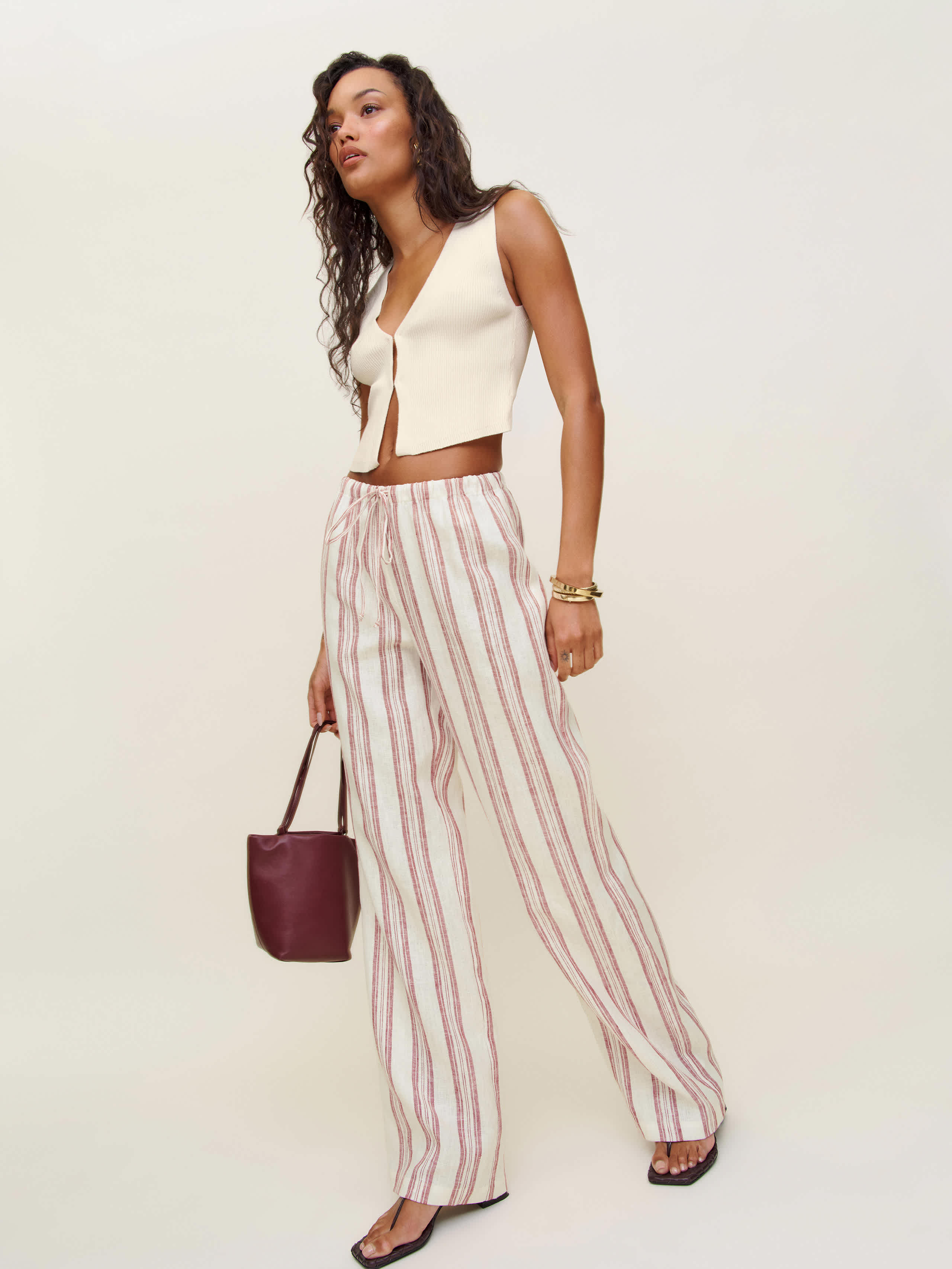 REFORMATION OLINA LINEN PANT 