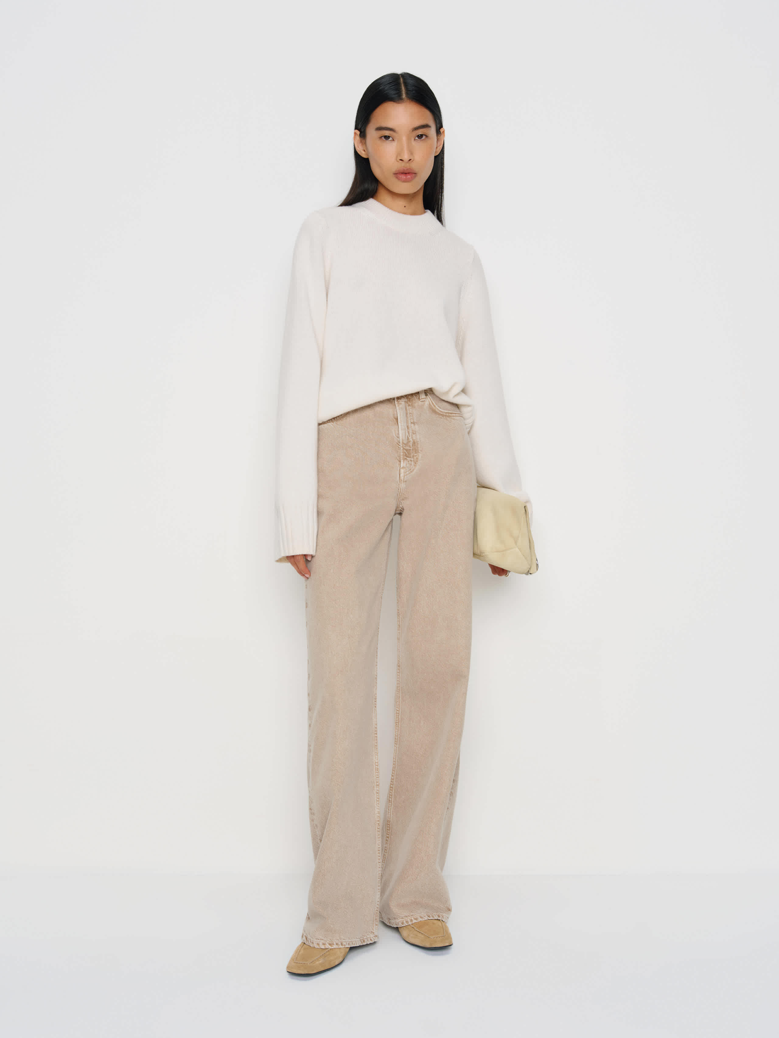 Reformation Cary High Rise Slouchy Wide Leg Jeans In Multi