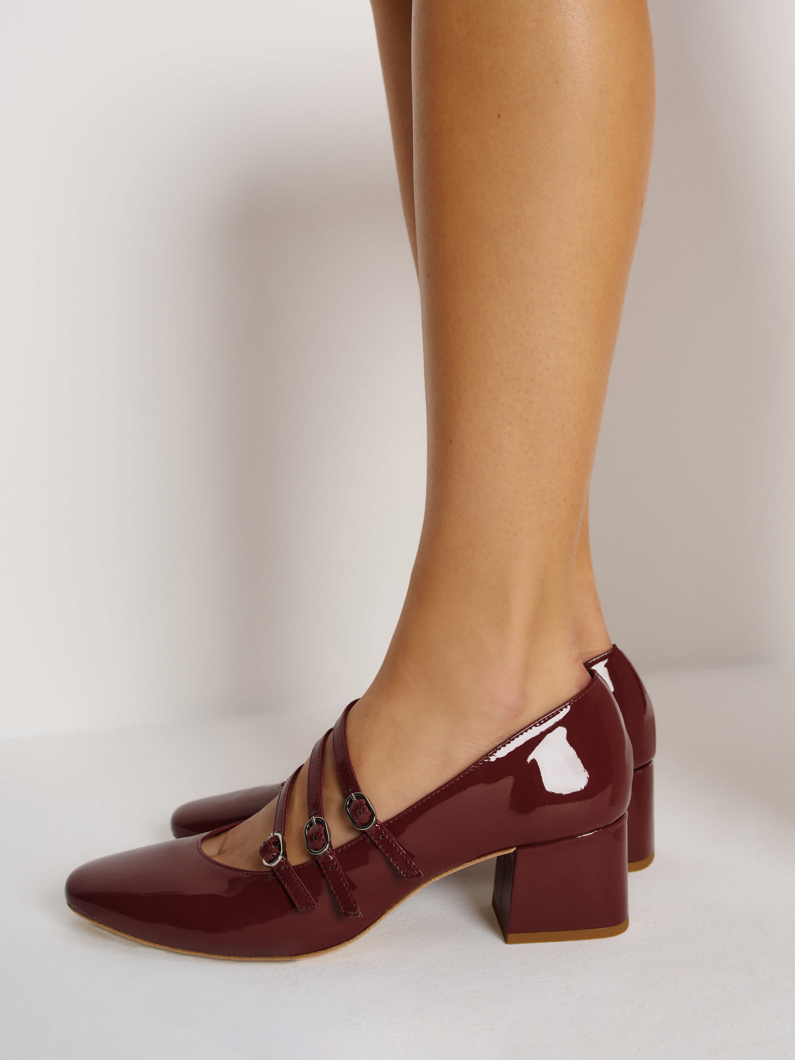 Reformation Mimi Buckle Pump In Brown