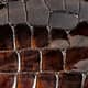 Dark Brown Croc-effect
