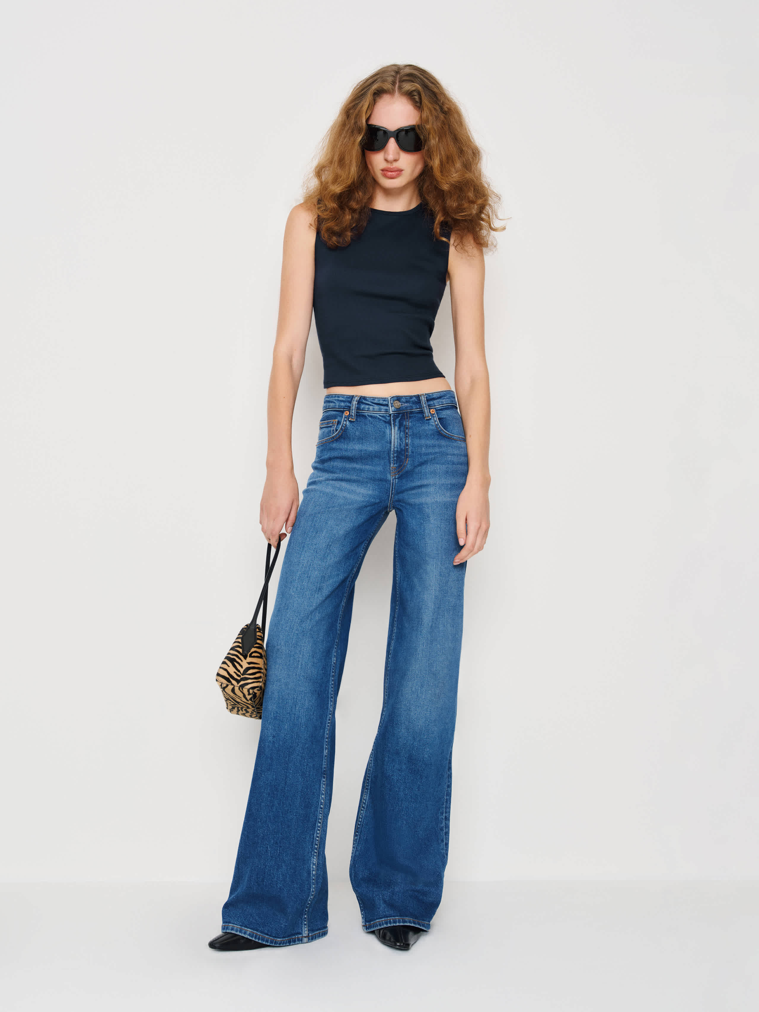 Reformation Ryland Tank In Blue