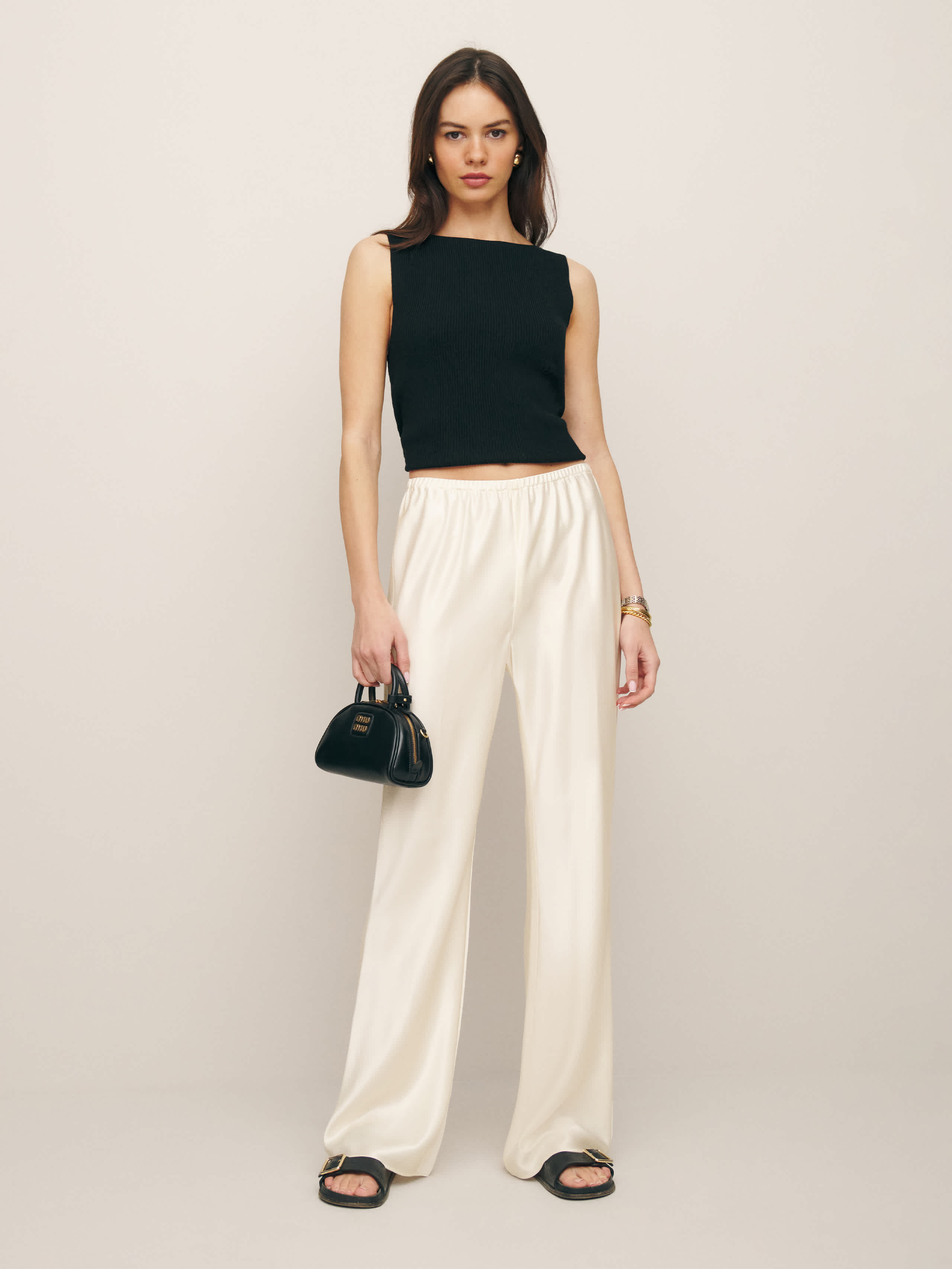 Vida Low Rise Linen Pant