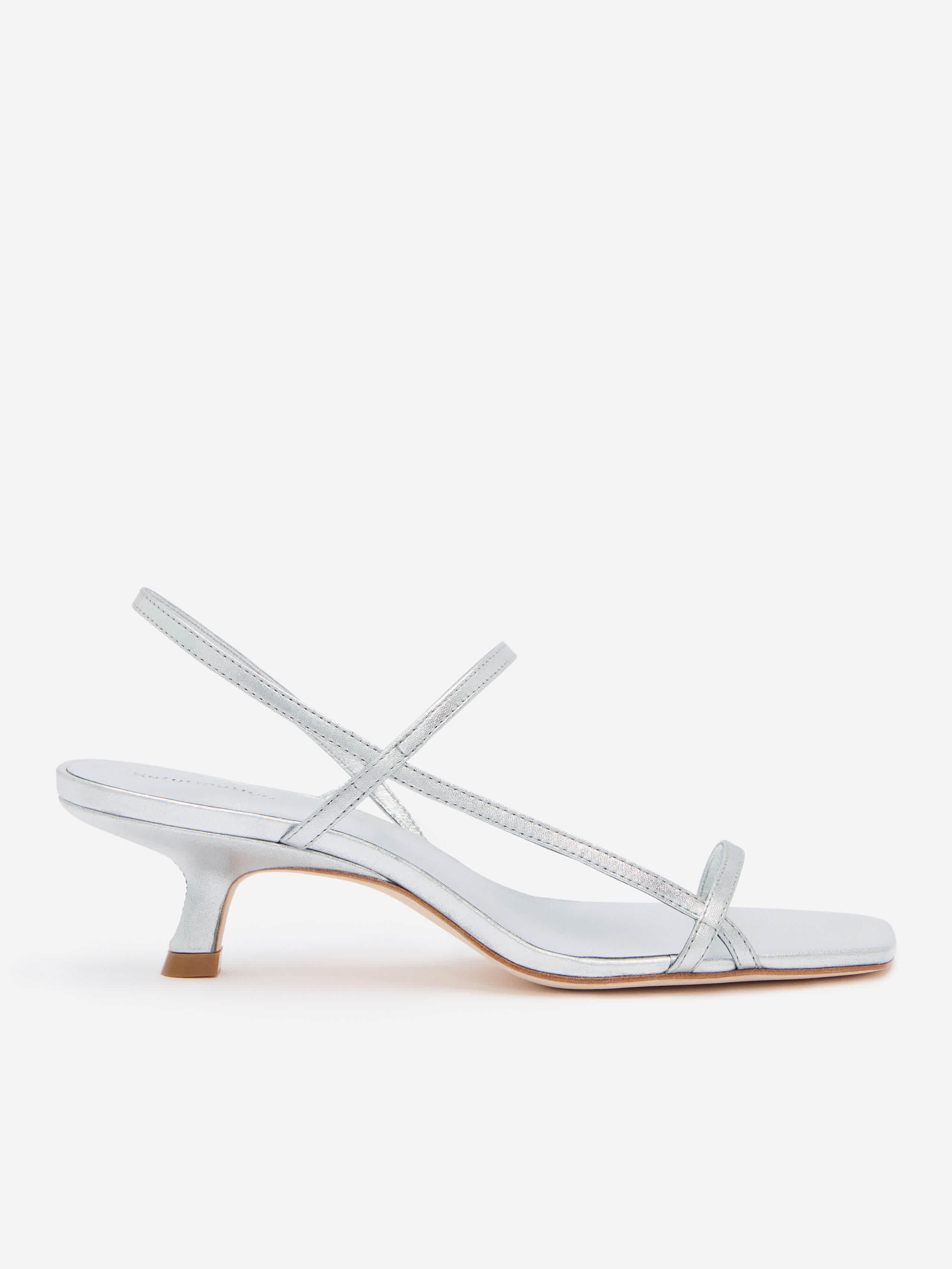Reformation Serenity Bare Sandal In Silver
