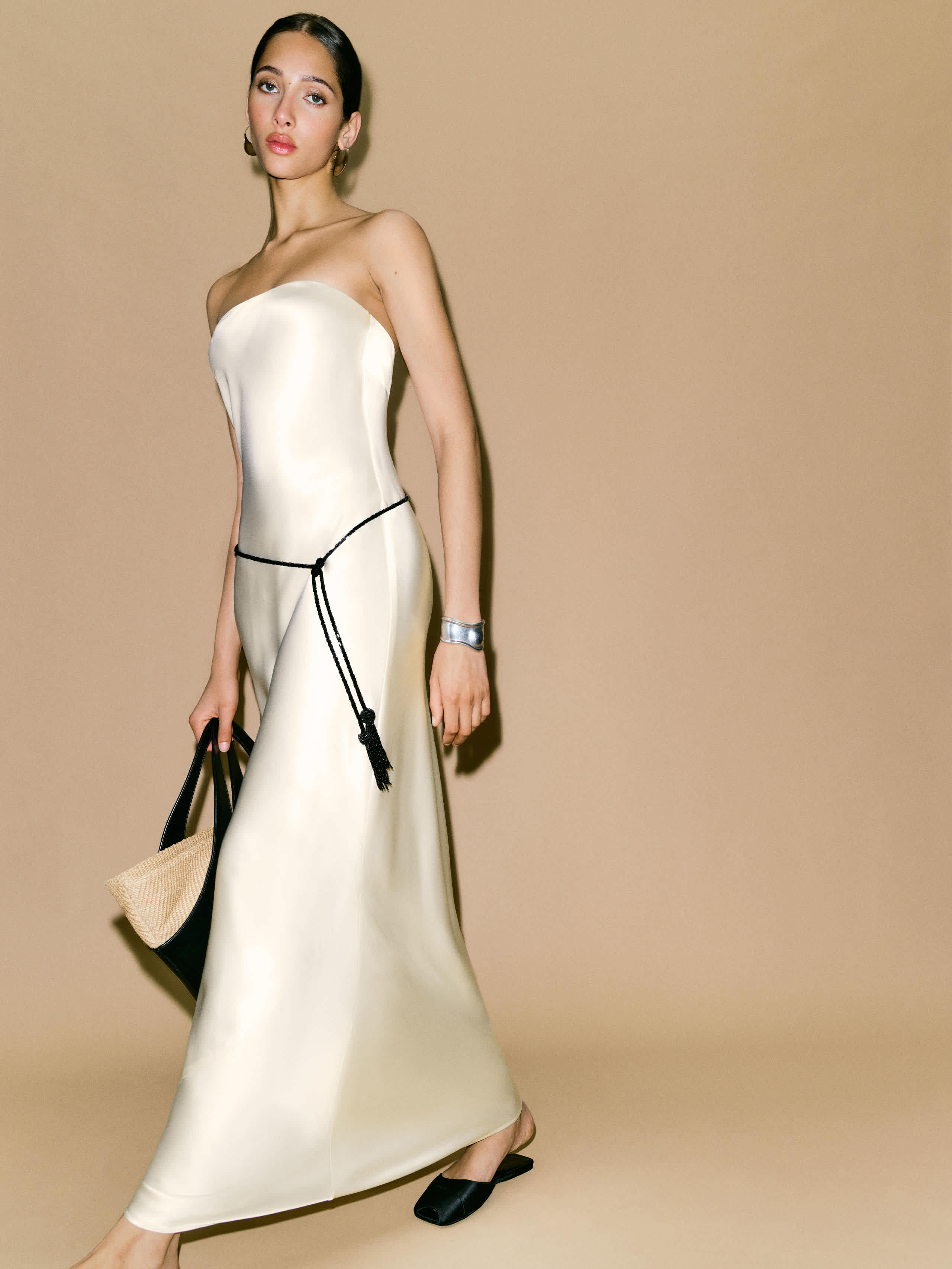 Reformation Oren Silk Dress