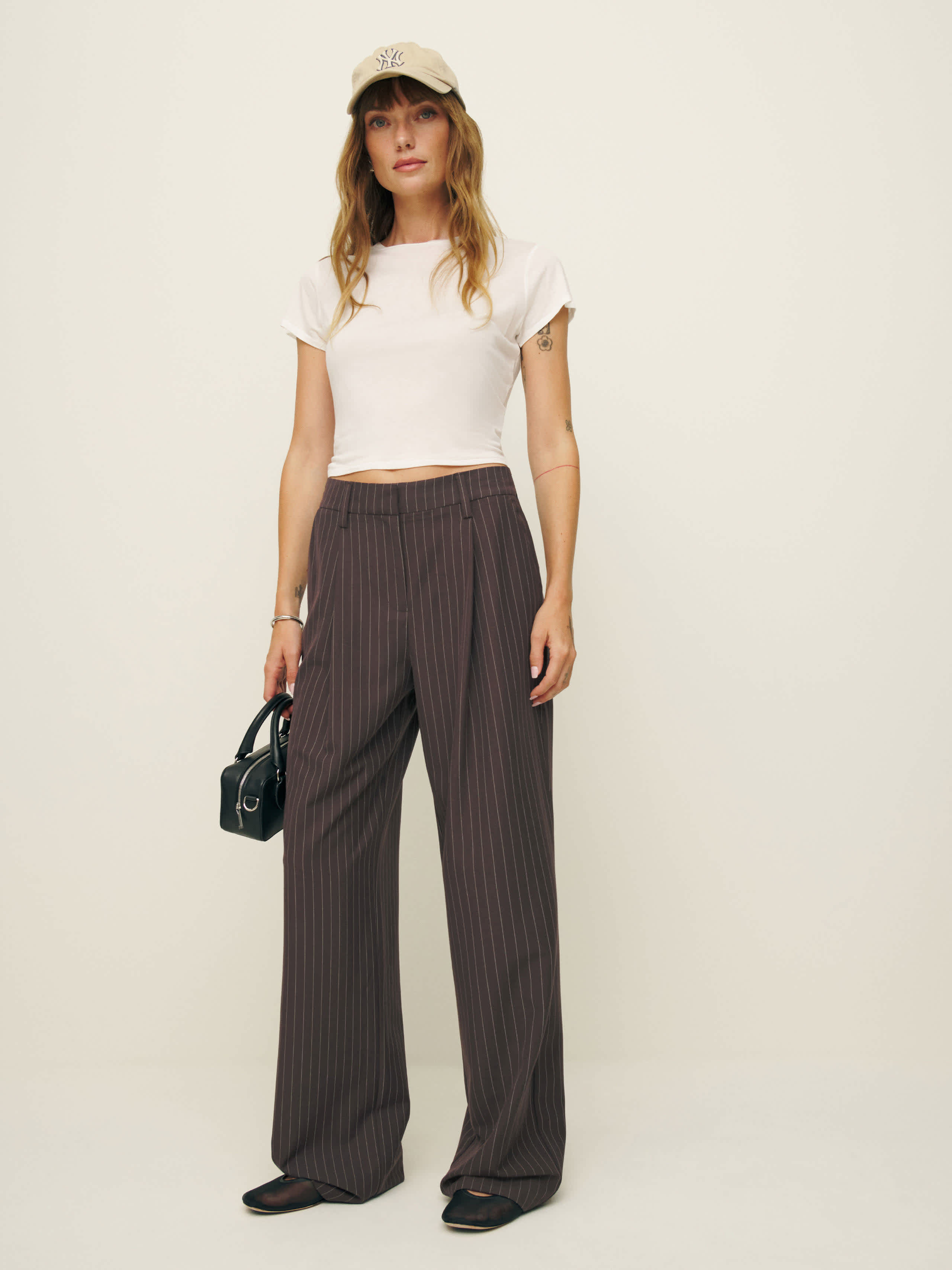 Vida Low Rise Linen Pant