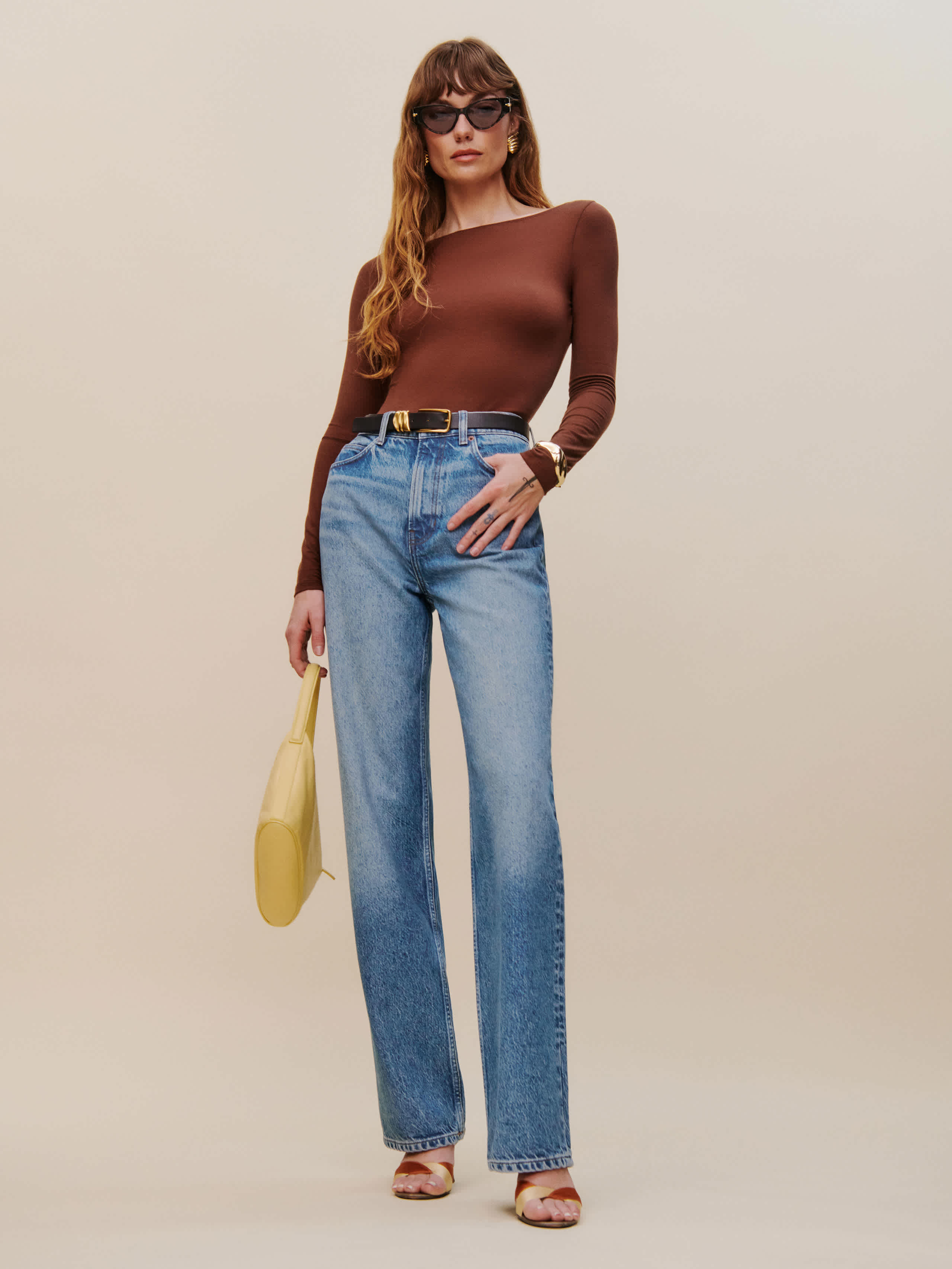 Cary High Rise Slouchy Wide Leg Jeans