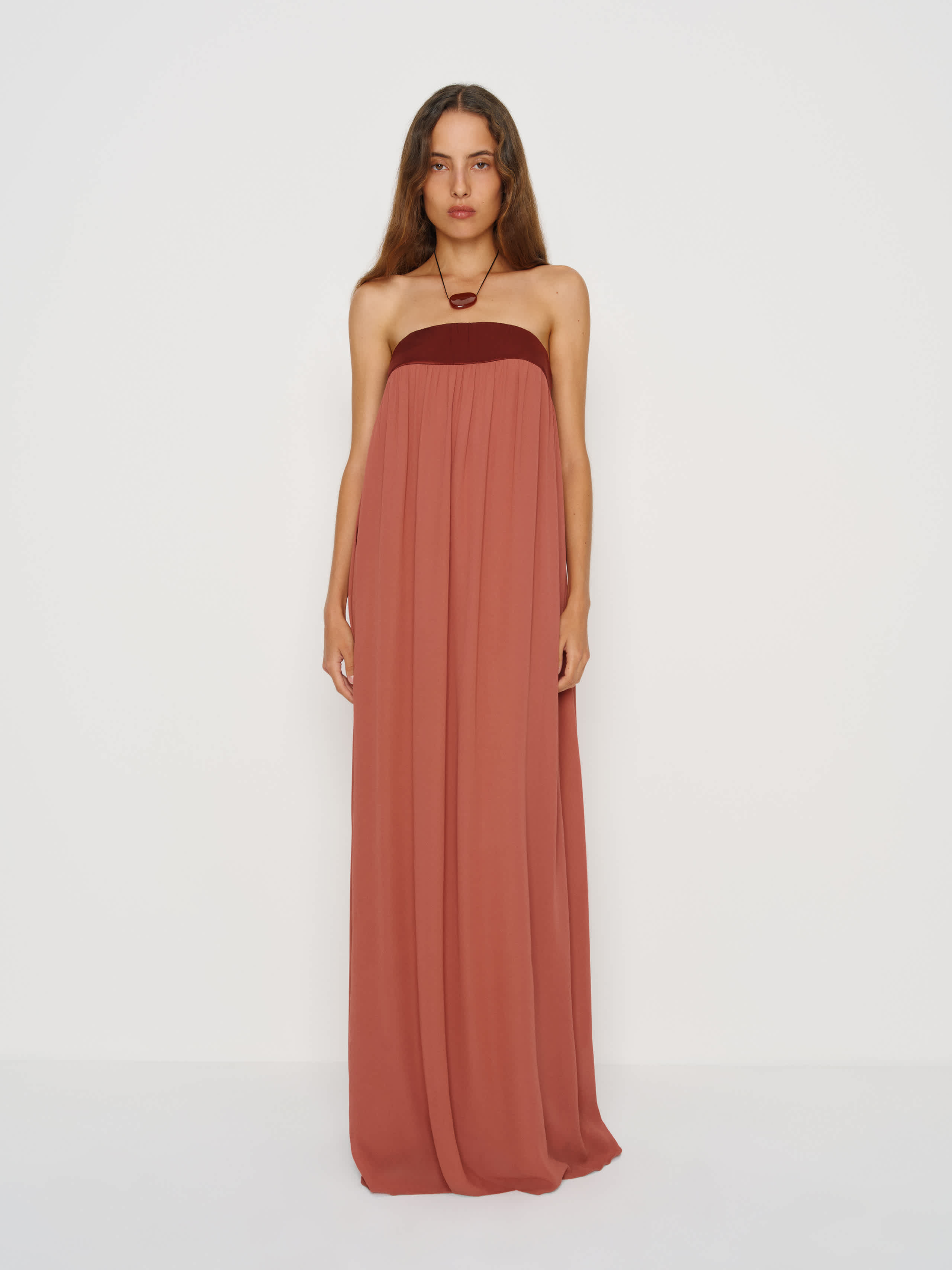 Reformation Maribelle Dress In Brown