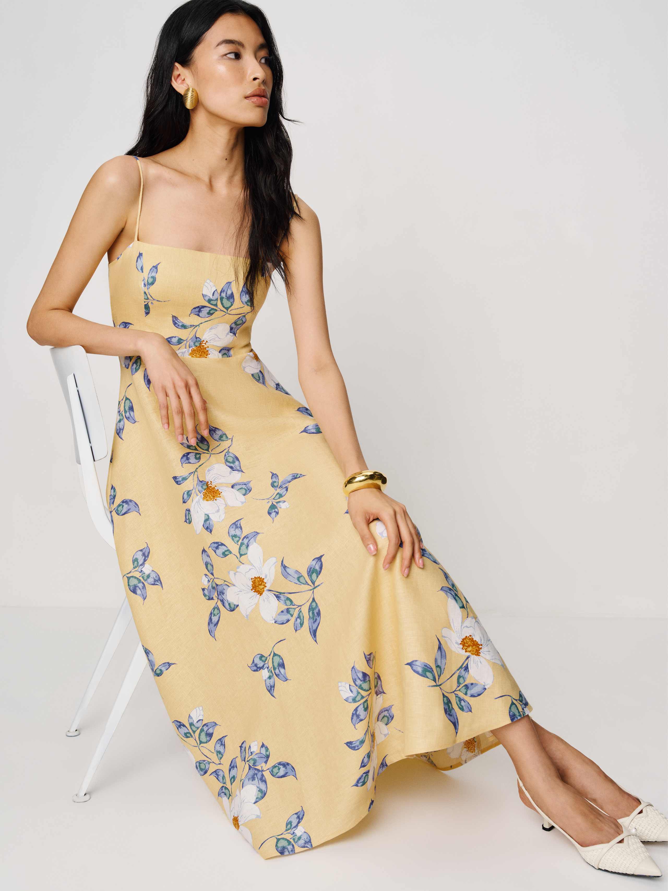 Reformation Monette Linen Dress