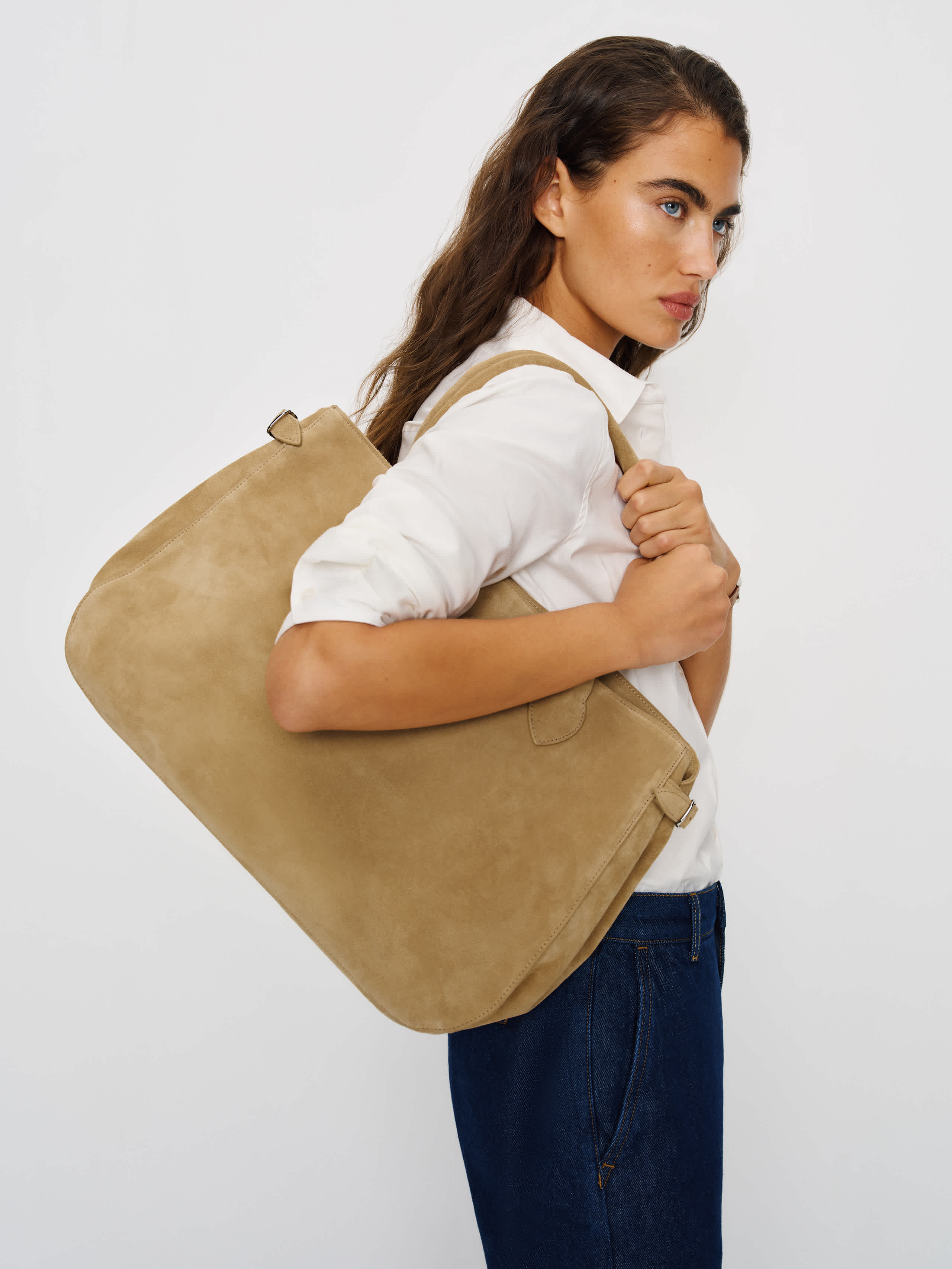 Reformation Oversized Patrizia Bag In Brown