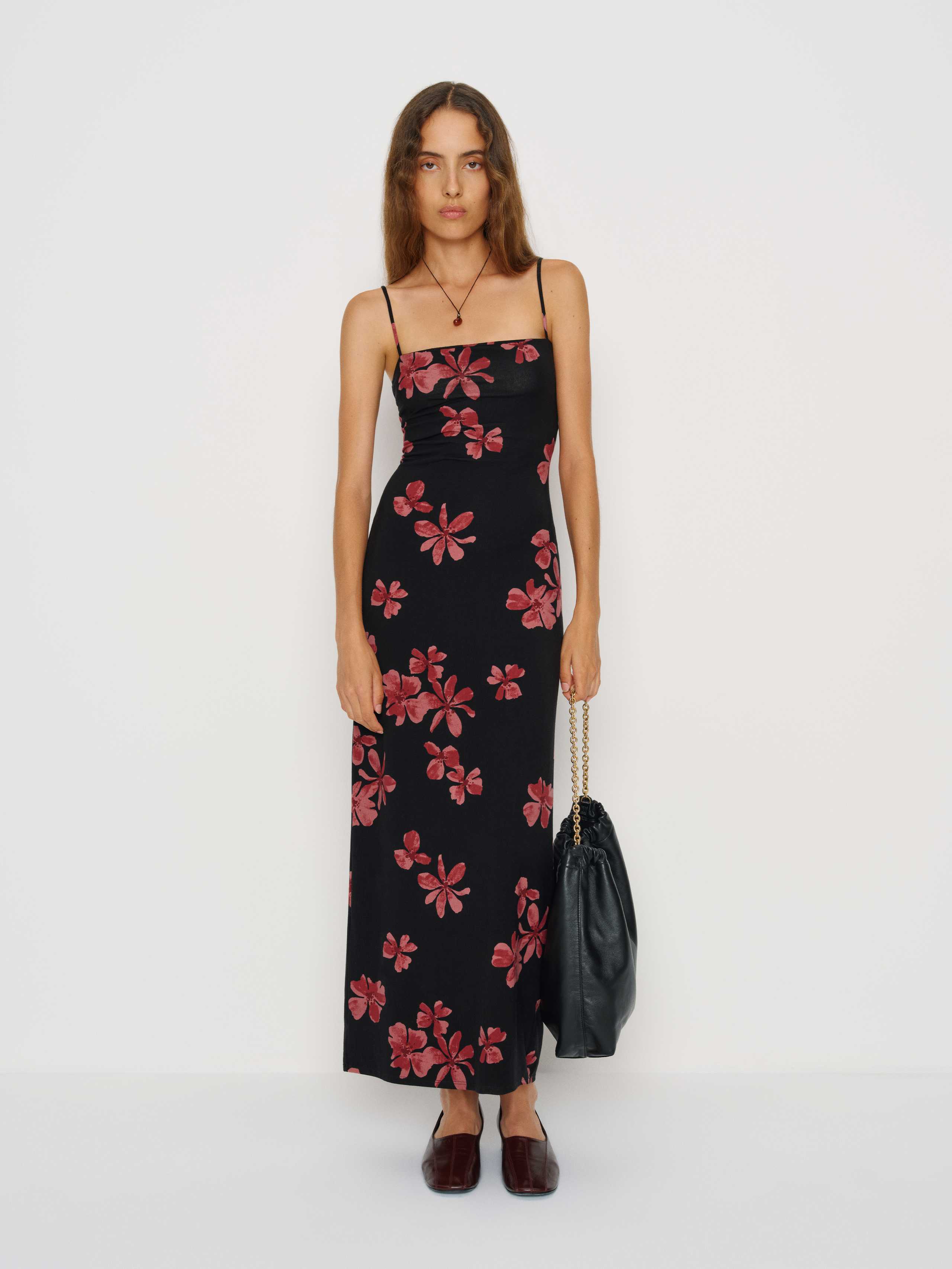 Reformation Elise Knit Dress In Animal Print