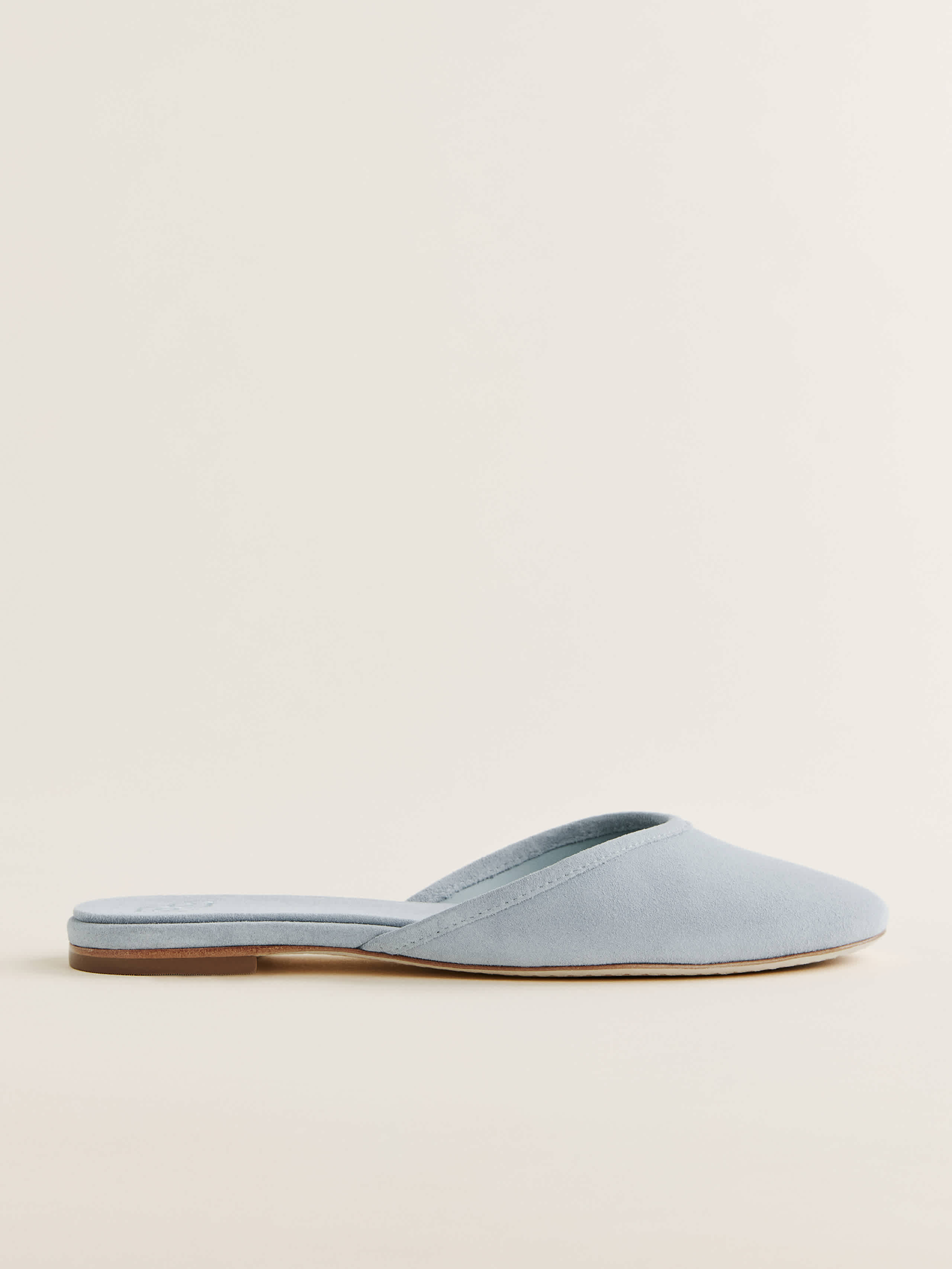 Reformation Melly Flat Mule In Blue