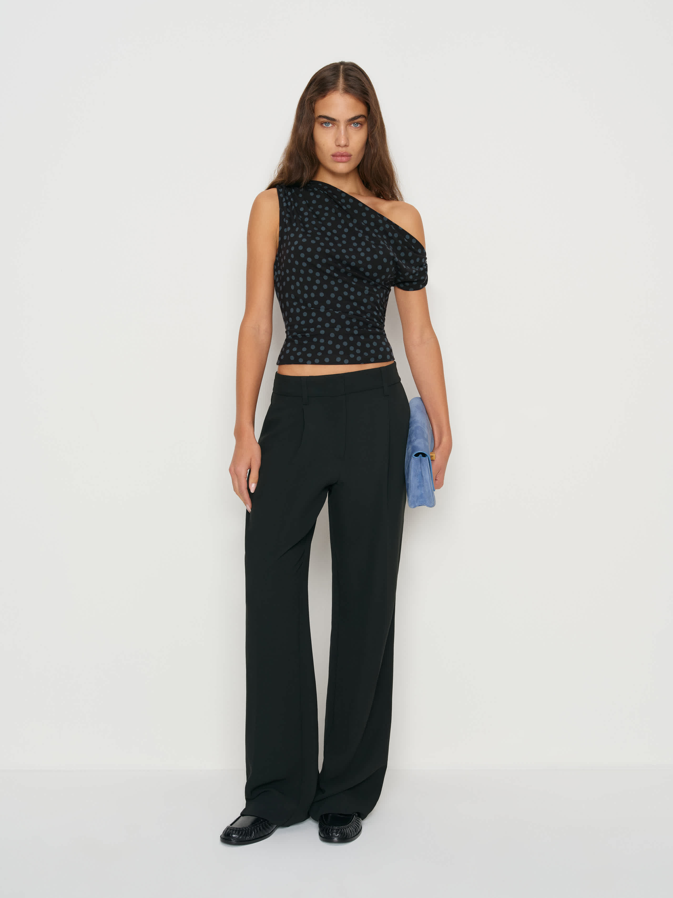 Reformation Belle Knit Top In Black