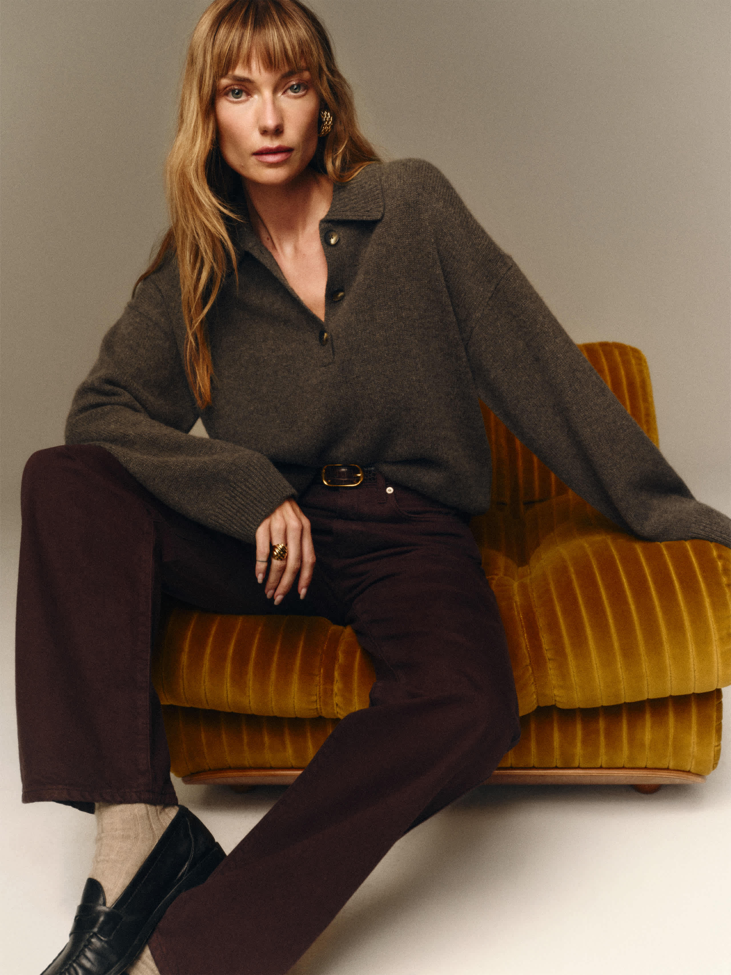 Clara Cashmere Crew Cardigan