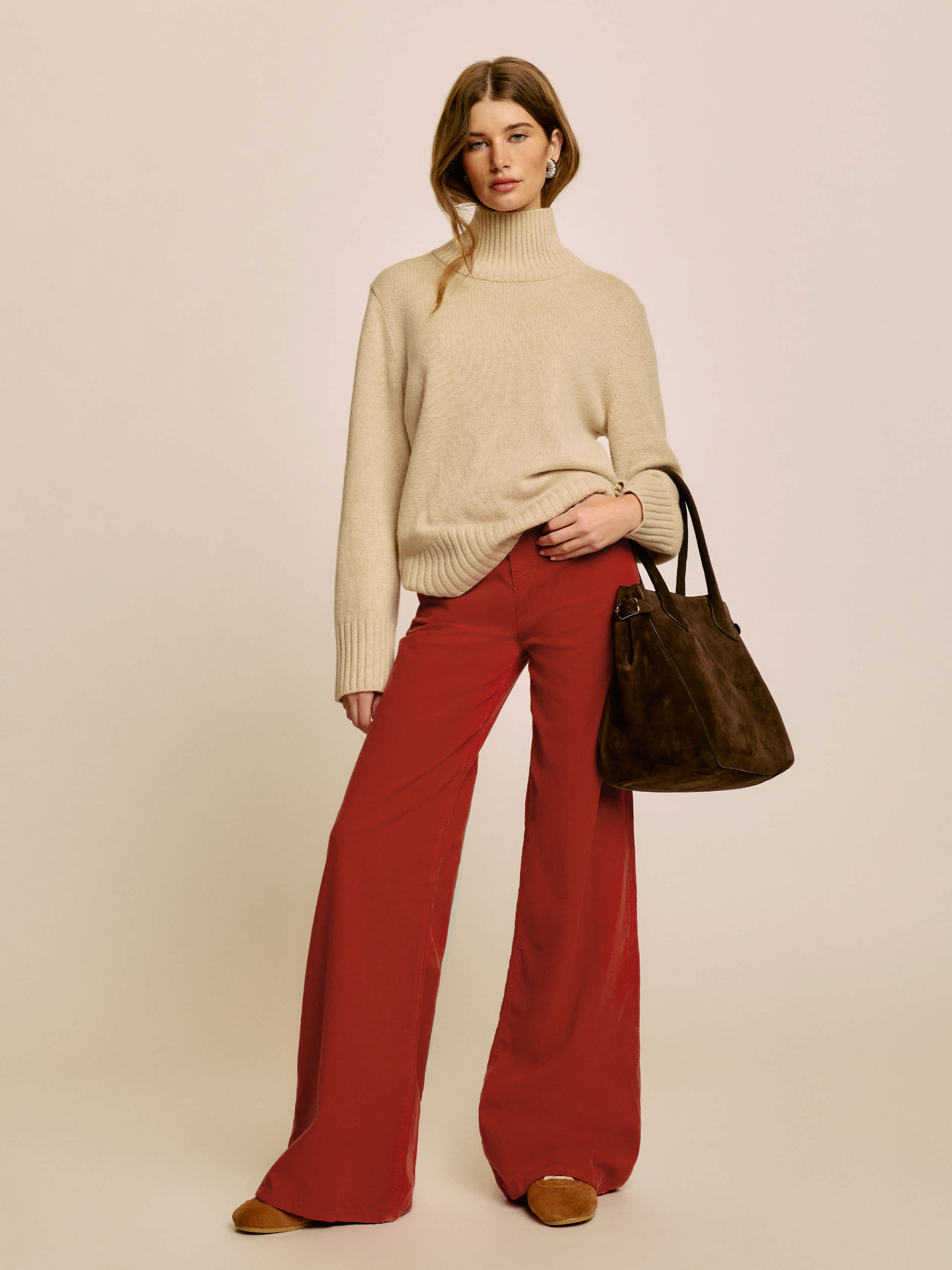 Vida Low Rise Linen Pant