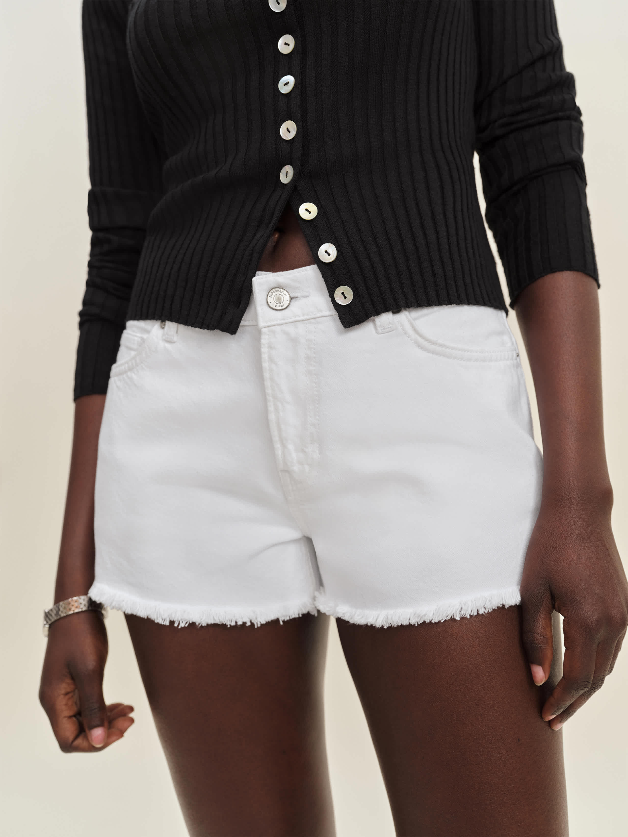 Reformation Sutton Low Rise 2.5" Slouchy Jean Shorts