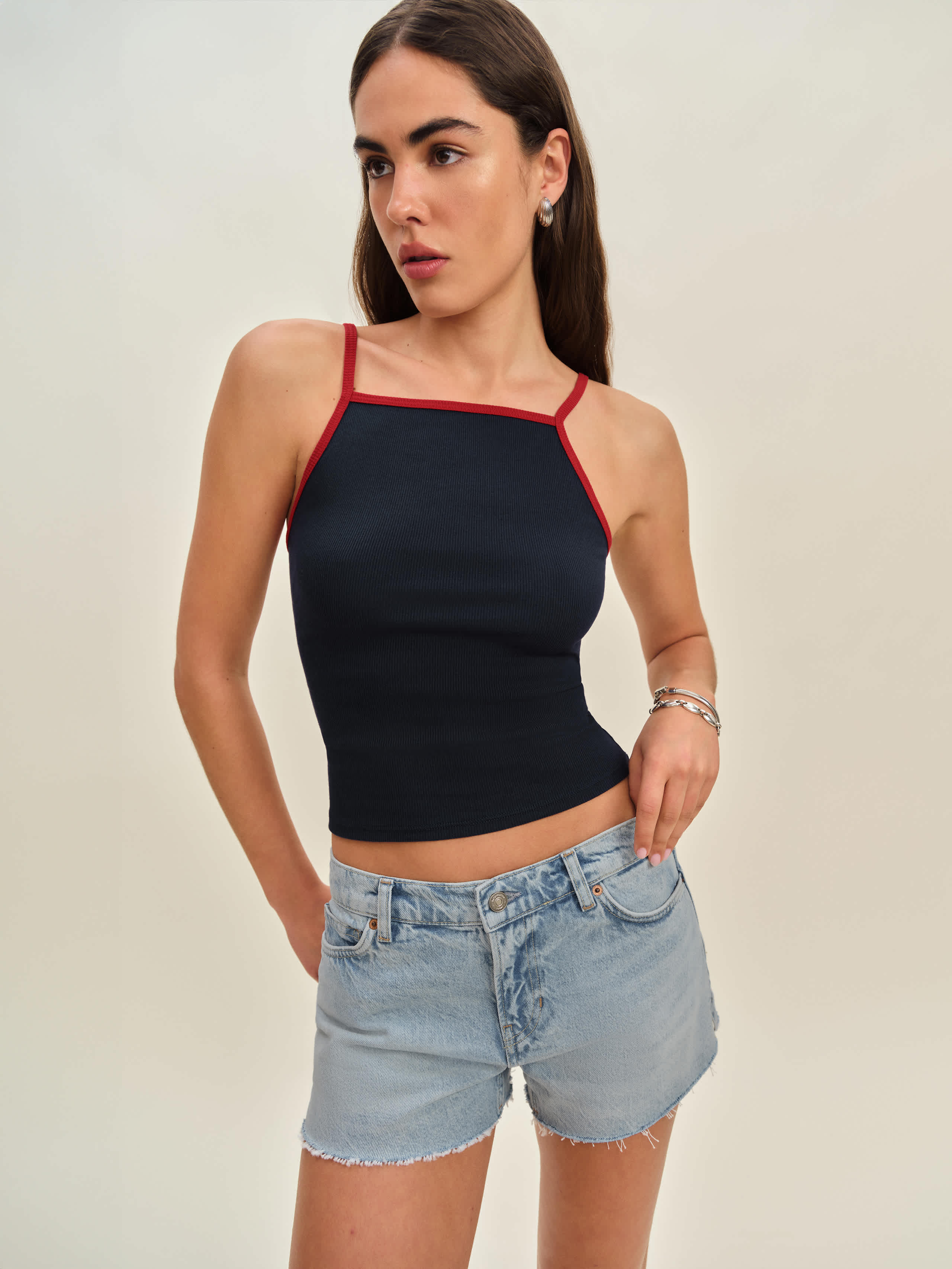 Reformation Sutton Low Rise 2.5" Slouchy Jean Shorts