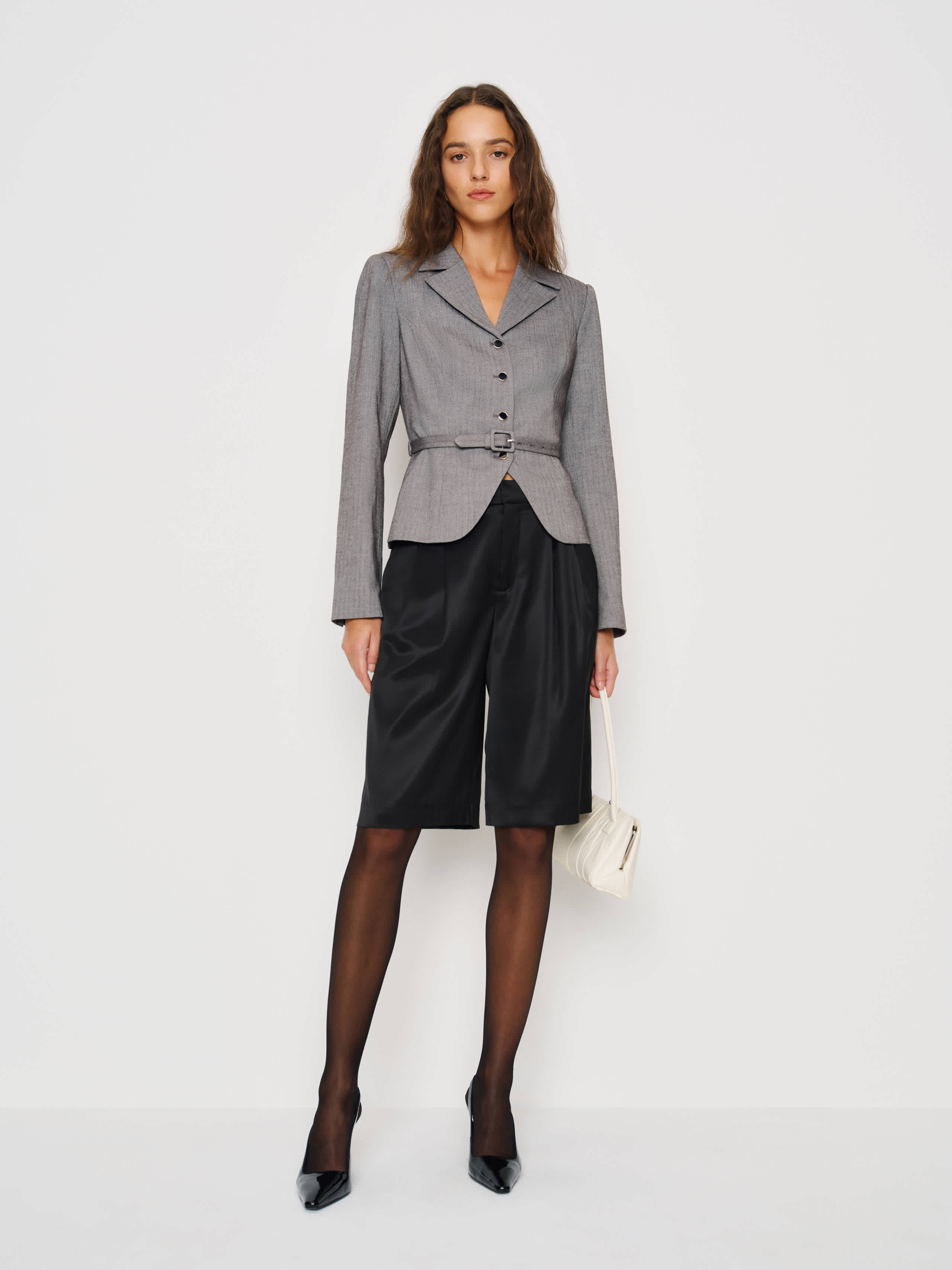 Reformation Mabel Jacket In Gray