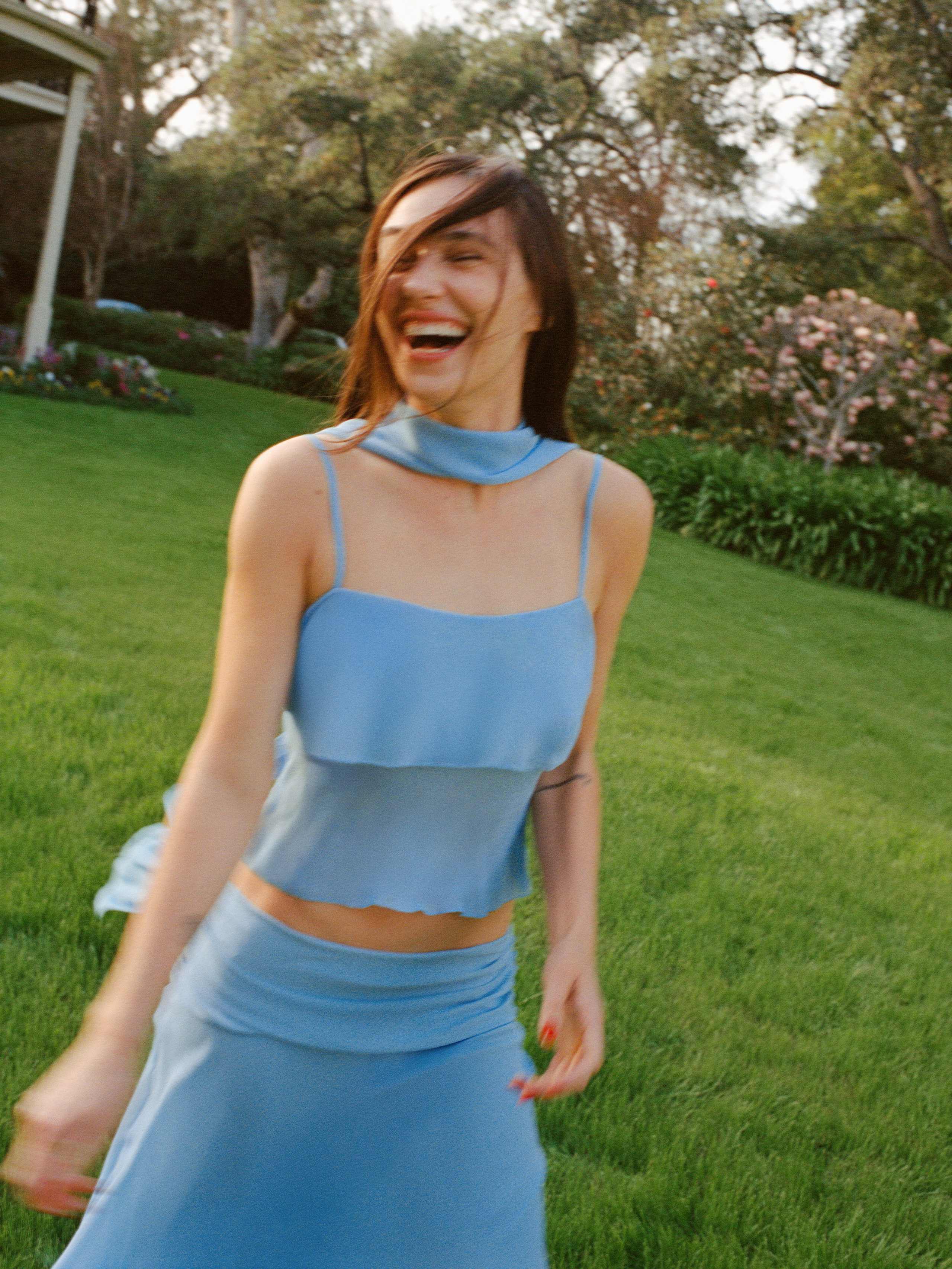 Shop Reformation Lula Top In Ice Water