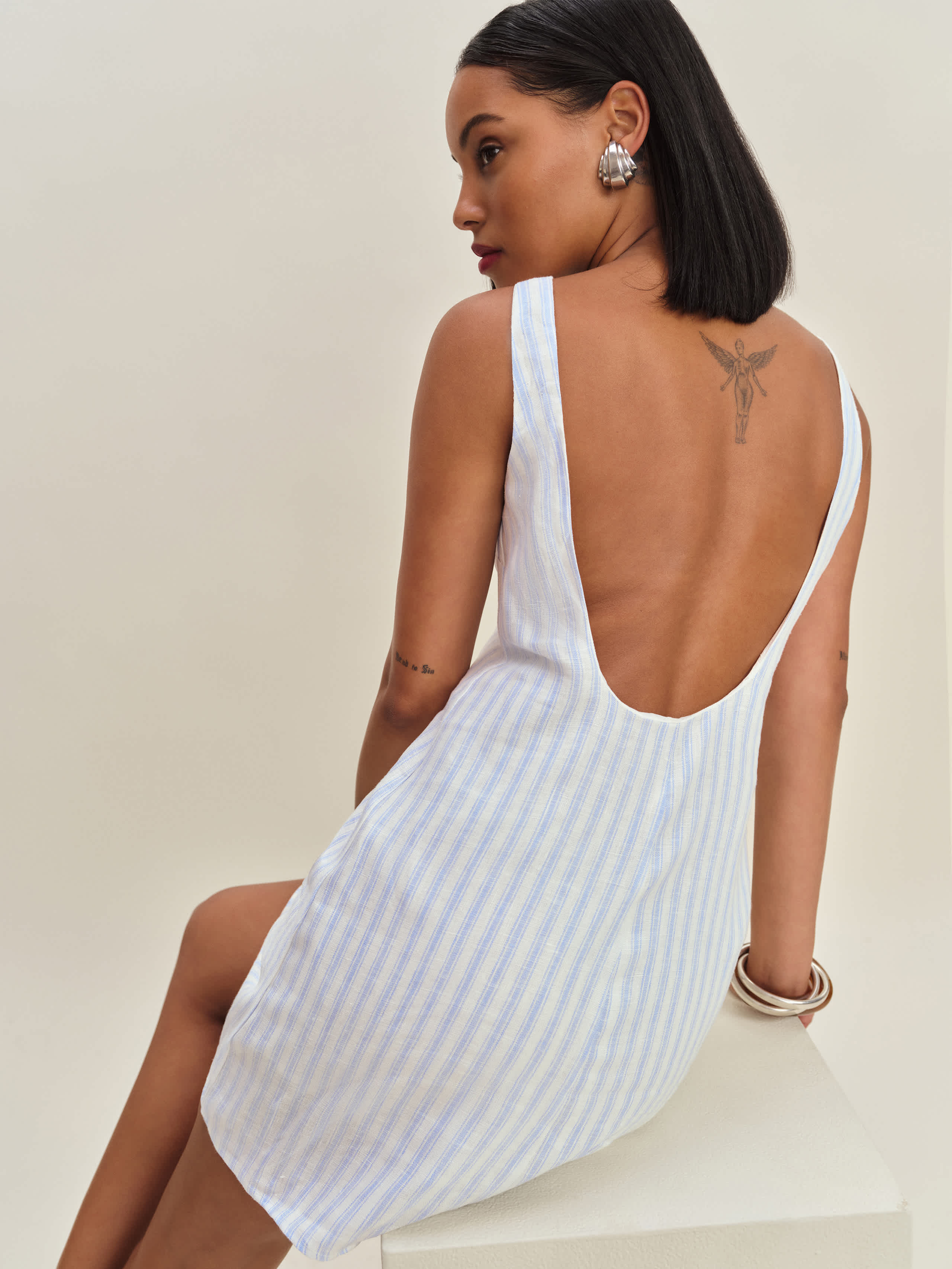 Reformation Rosemond Linen Dress