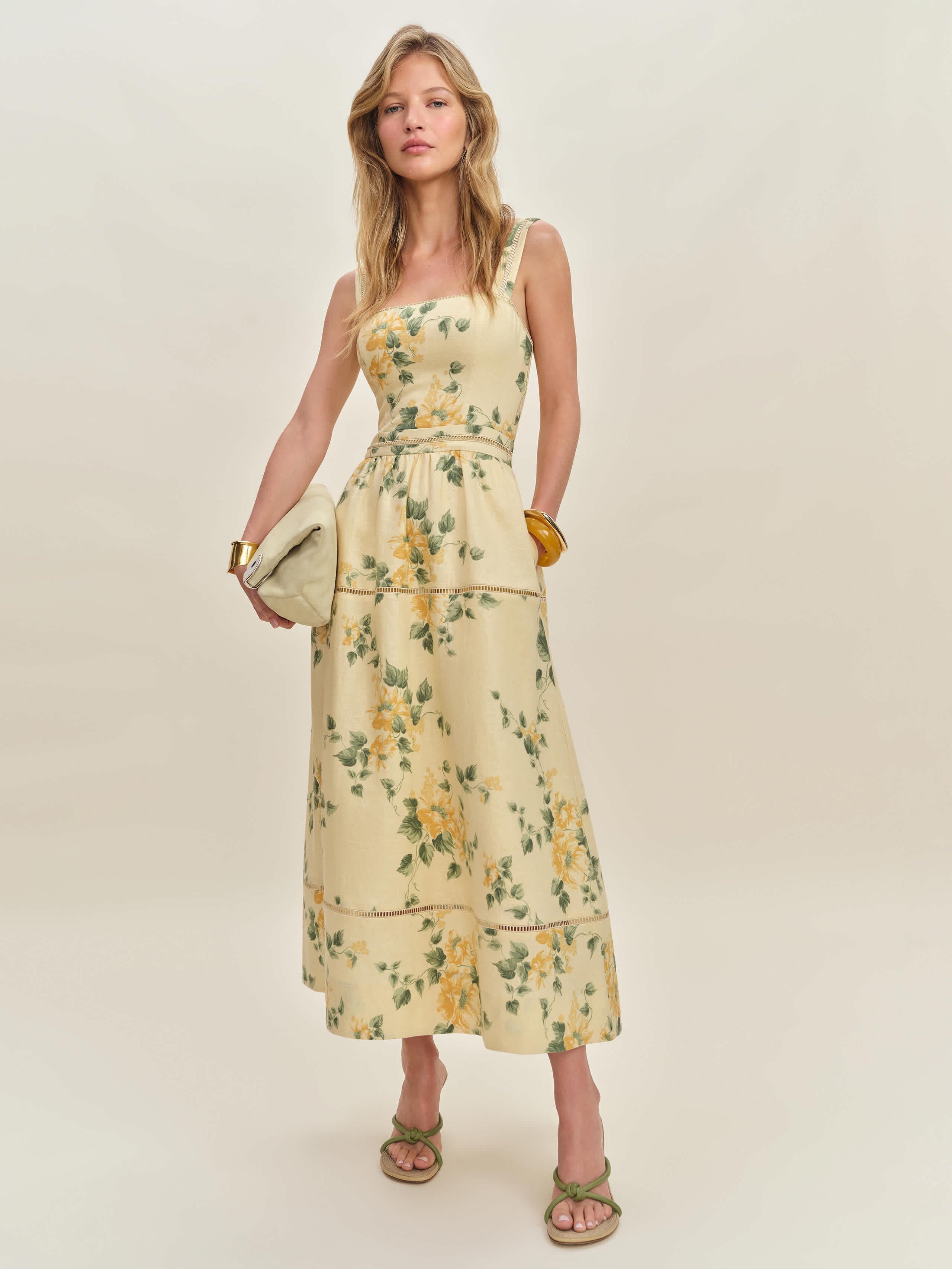 REFORMATION EVERETT LINEN DRESS 