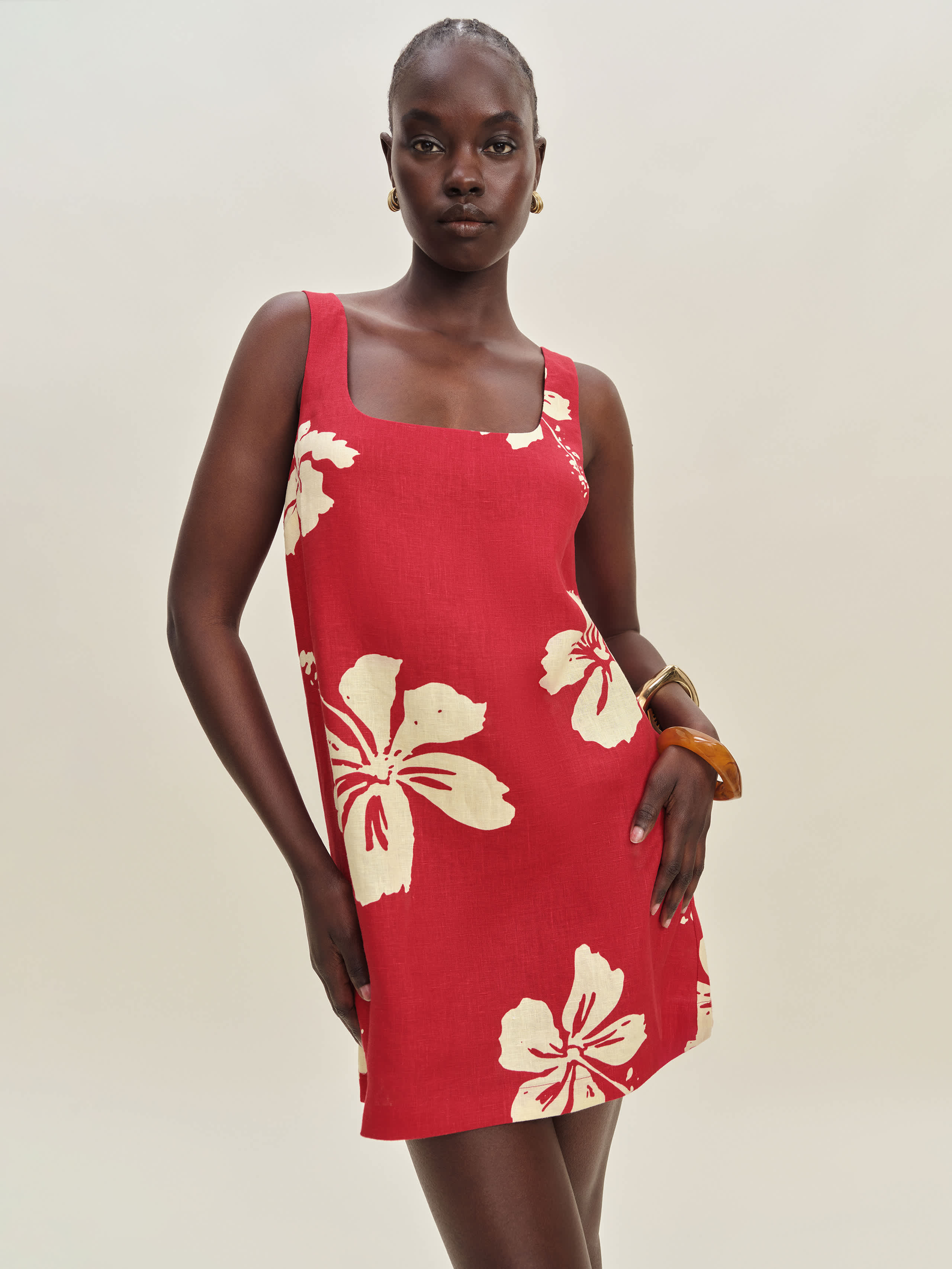 Reformation Hamley Linen Dress Paradise Lost