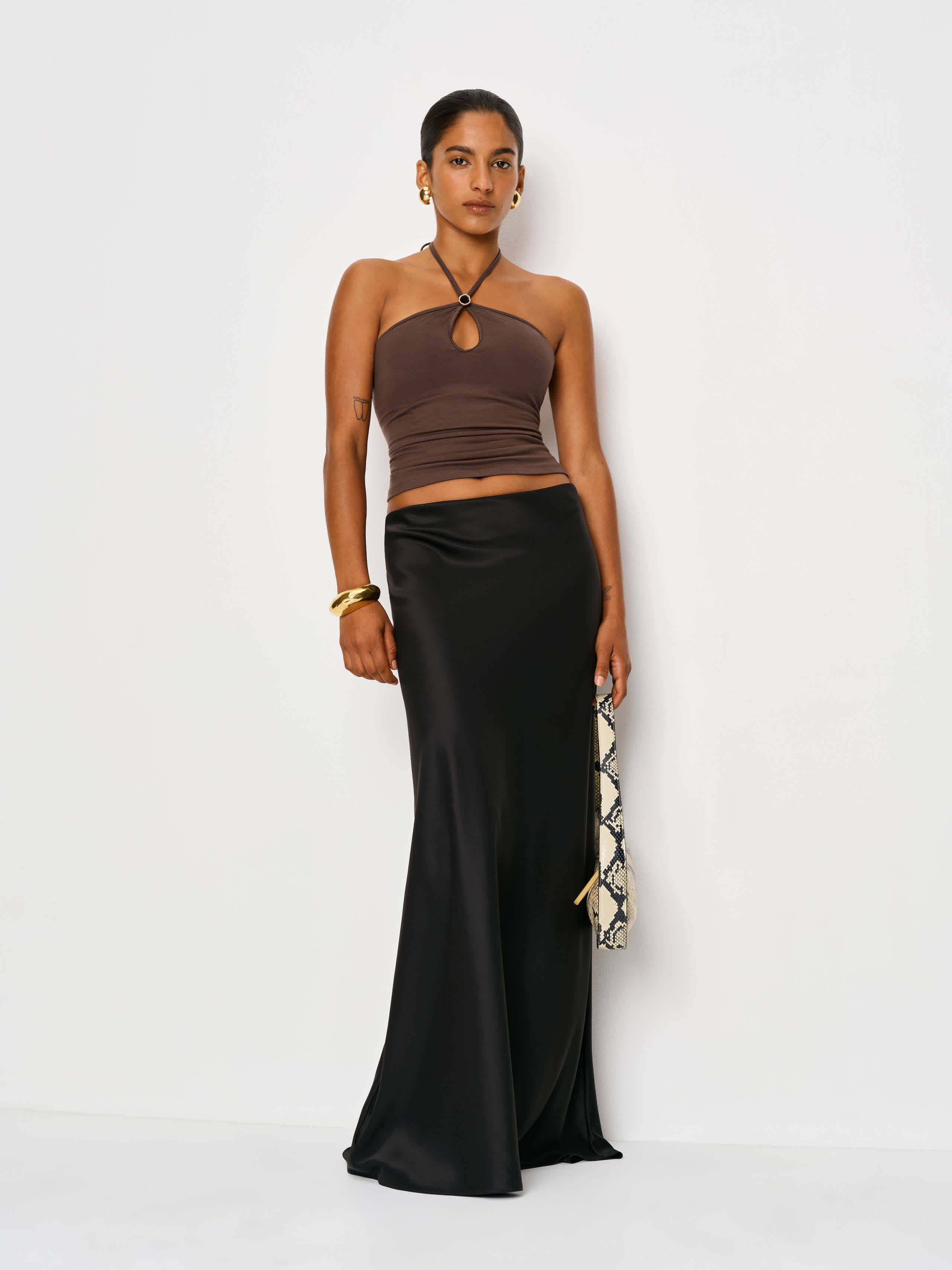 Reformation Juniper Knit Top In Black